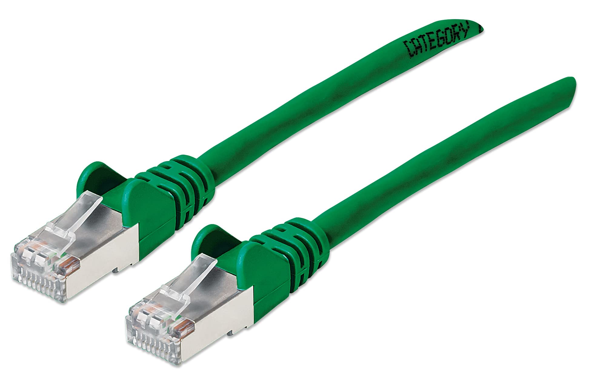 Cat6A S/Ftp Network Patch Cable, 7 Ft., Green