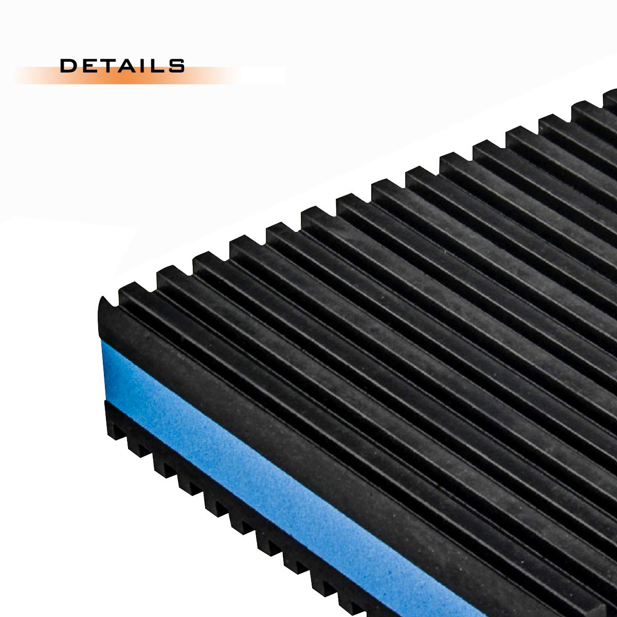 Air Jade 4 Pack Rubber Anti Vibration Pads, 4 X 4 X 7/8 Inches Heavy Duty Eva Vibration Isolation Pads Mats For Hvac, Washers, C