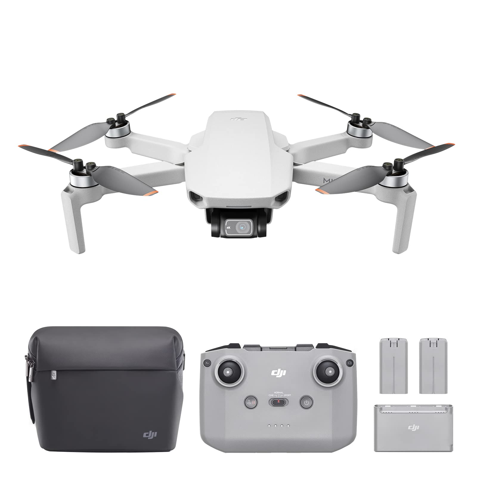 DJI Mini 2 Fly More Combo  Ultralight Foldable Drone, 3Axis Gimbal with 4K Camera, 12MP Photos, 31 Mins Flight Time, OcuSync 2