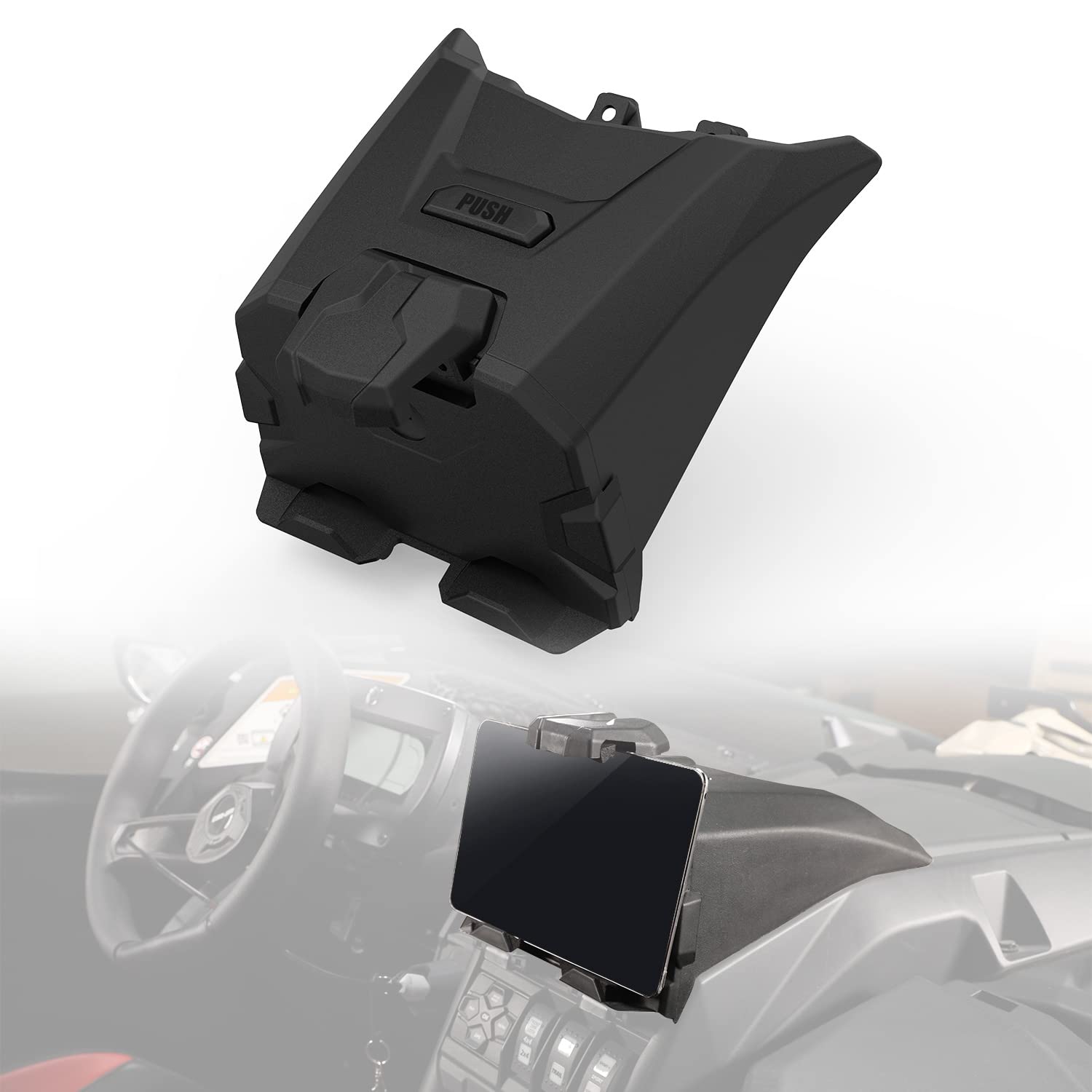 Haka Tough X3 Electronic Device Tablet Holder, Phone Ipad Gps Holder Gps Mount Compatible With 2017-2022 Can Am Maverick X3 Devi