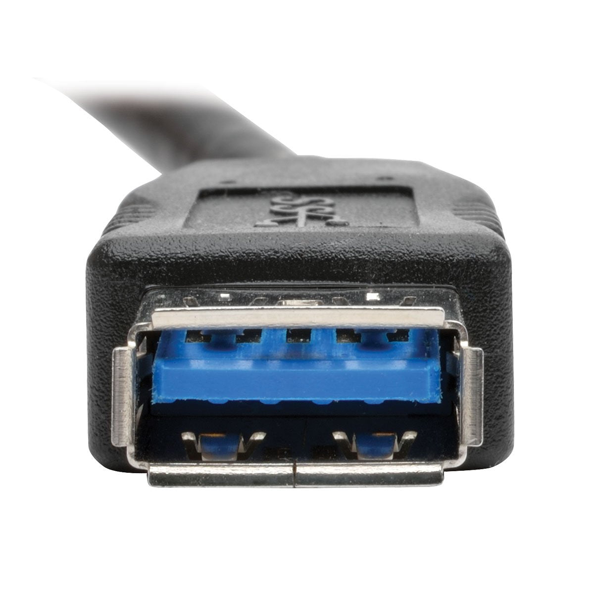 Tripp Lite Usb 3.0 Keystone/Panel Mount Coupler Cable (F/F), Angled Connector, All In One, Black, 1 Ft. (U325 001 Kpa Bk)