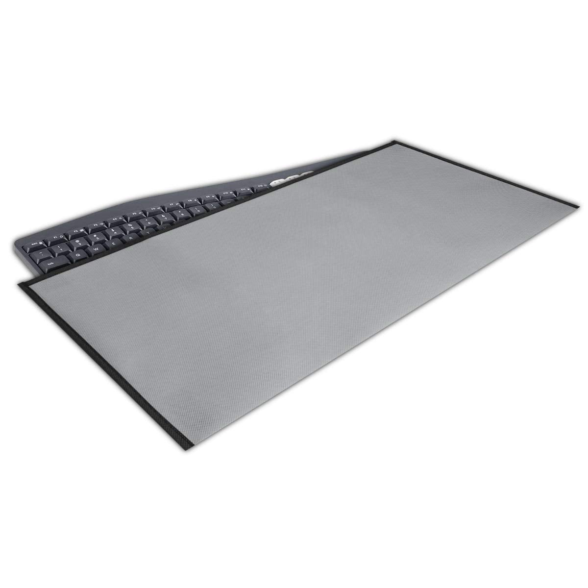 Kwmobile Dust Cover Compatible With Universal Keyboard (L) - Computer Keyboard Protector Fabric Case - Light Grey