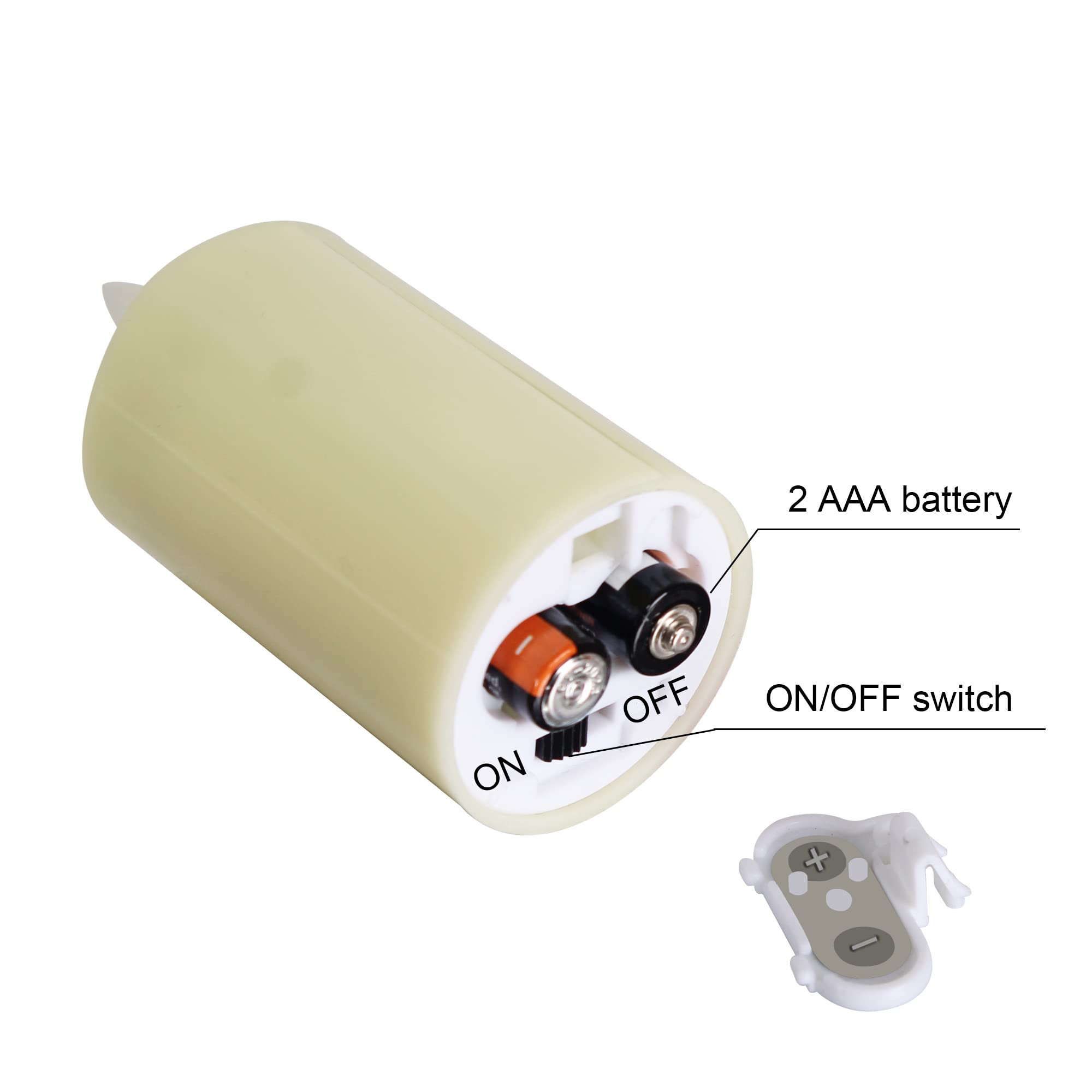 Wralwayslx Max 800Hours Use 2Aaa Battery (Not Inluded) 12 Pack Flameless Tea Light With Remote Control, Led Flickering Votive Ca