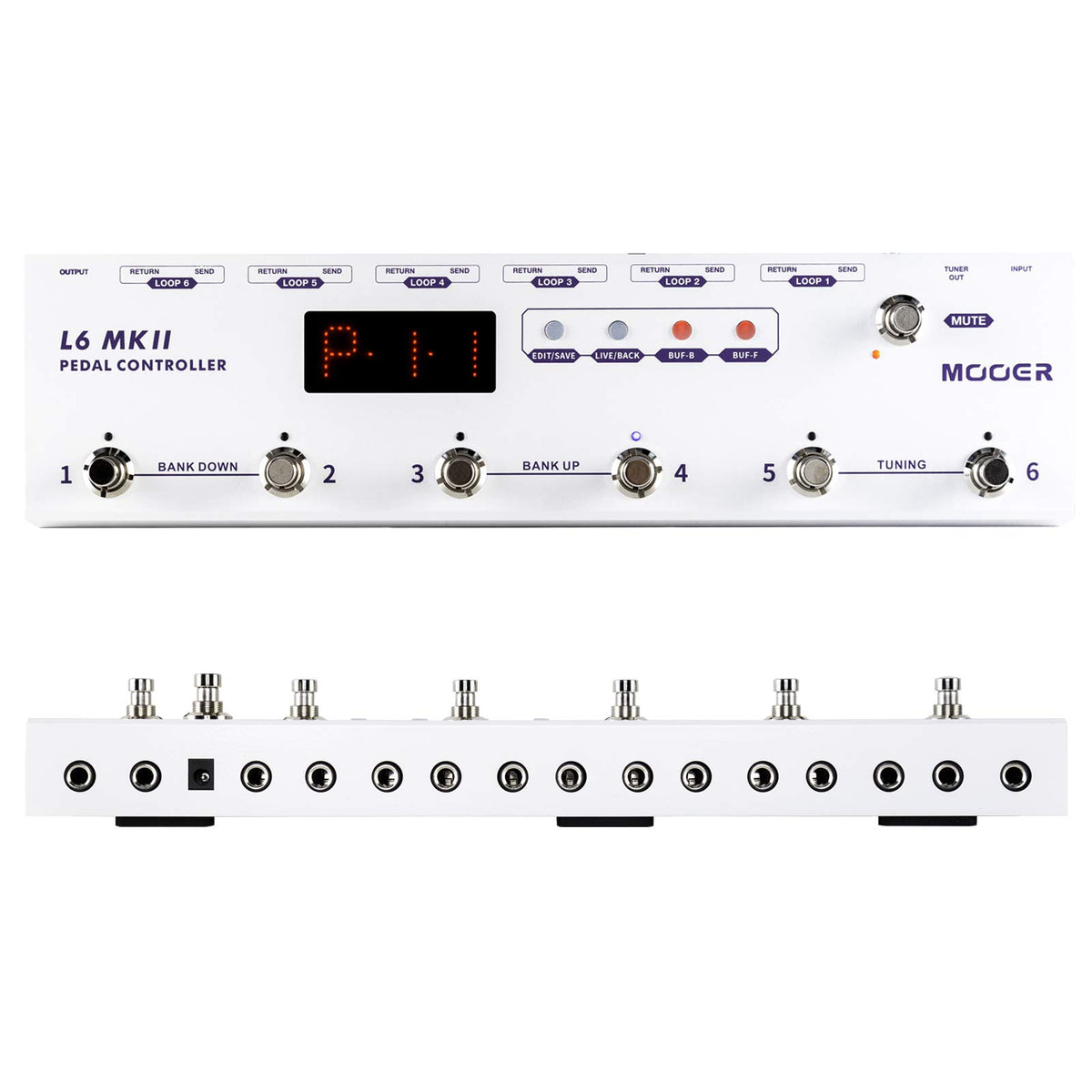 Mooer L6 Mkii Guitar Multi Effects Pedalboard Pedal Controller
