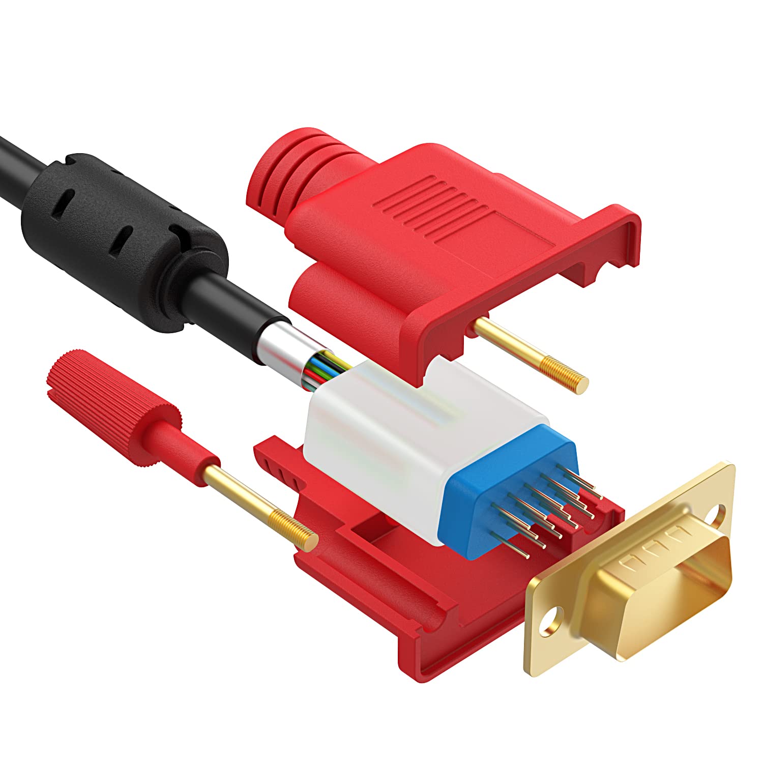 Abireiv Vga Cable 15Feet, Vga To Vga Hd15 Monitor Cable For Pc Laptop Tv Projector