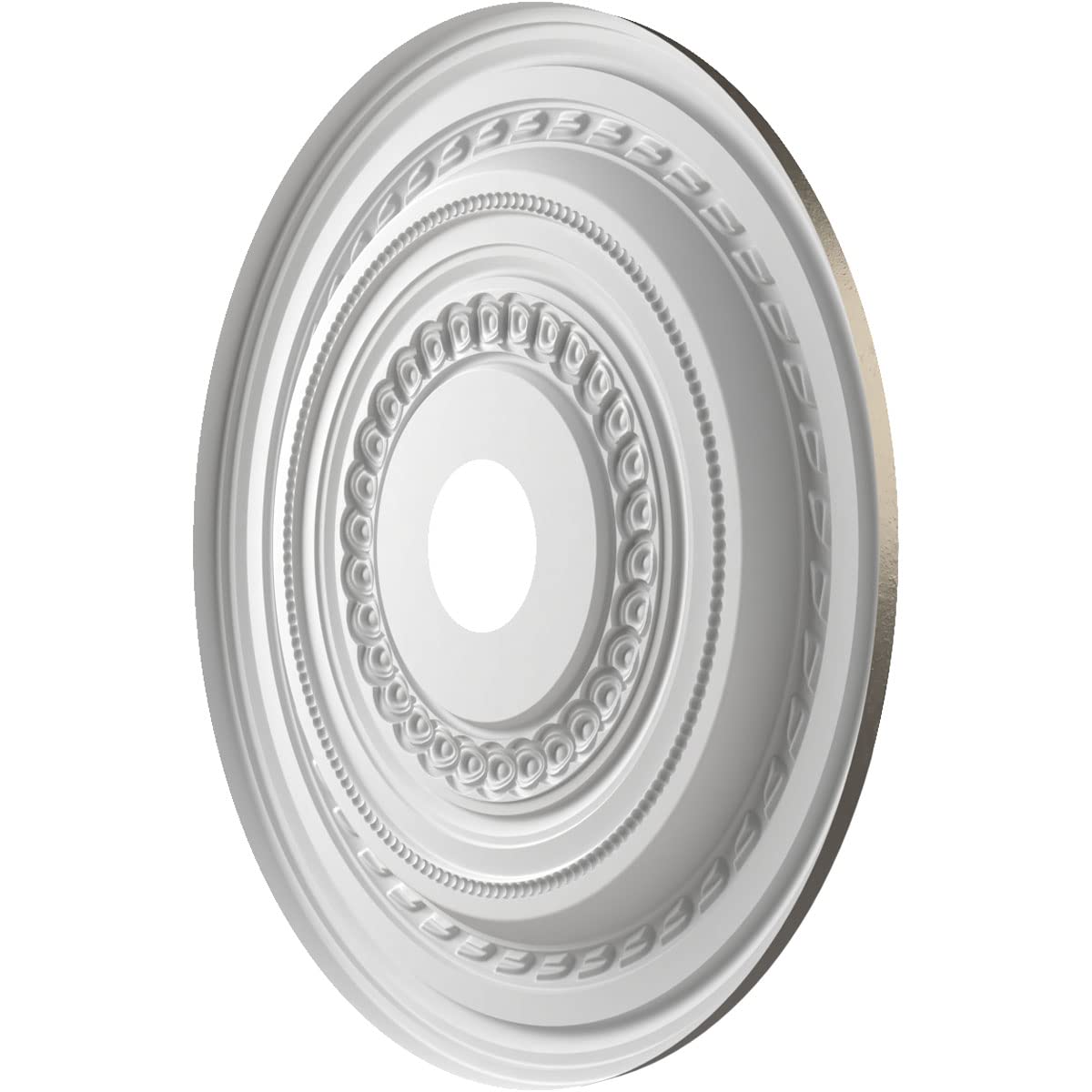 Ekena Millwork Cmp22Codst Cole Thermoformed Pvc Ceiling Medallion (Fits Canopies Up To 6), 22Od X 3 1/2Id X 1P, Universal Aged M