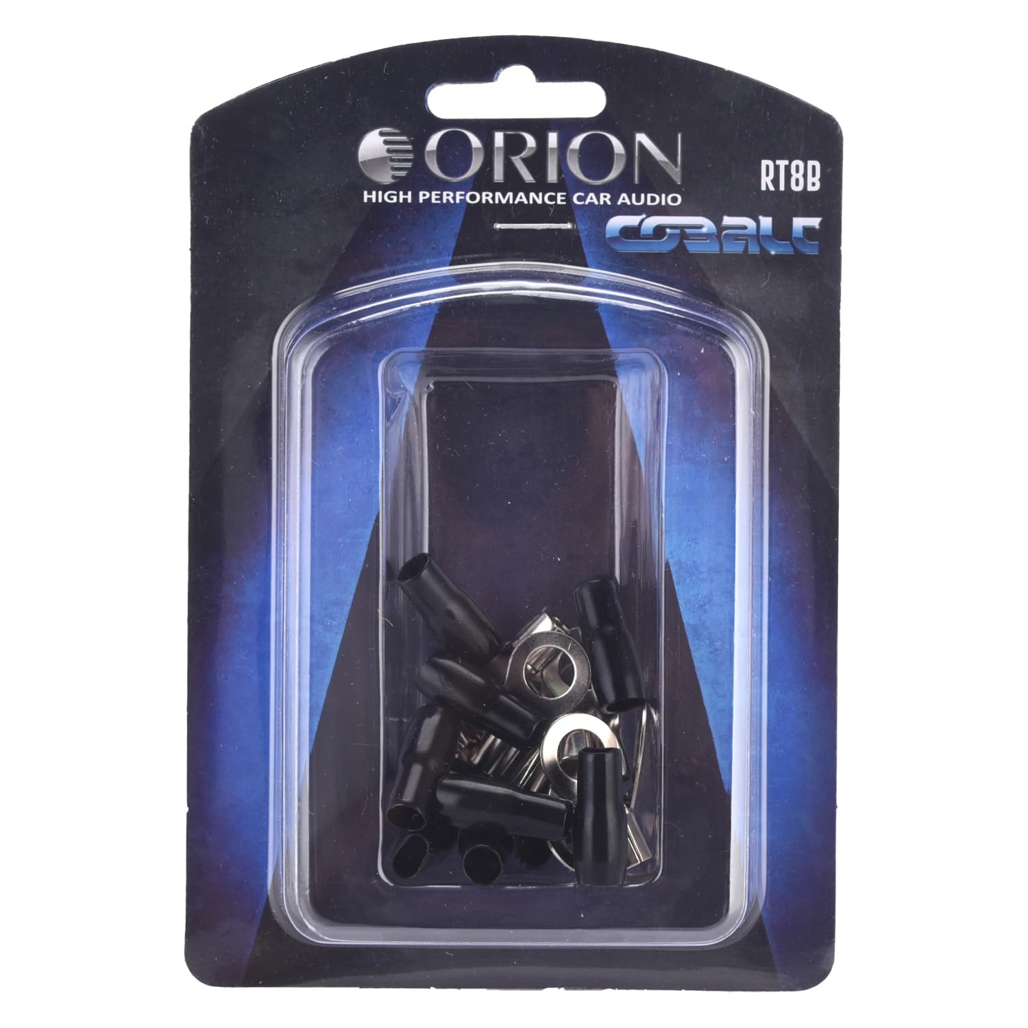 Orion Ring Terminal 8 Gauge 5/16 Hole   Black 10 Pcs.