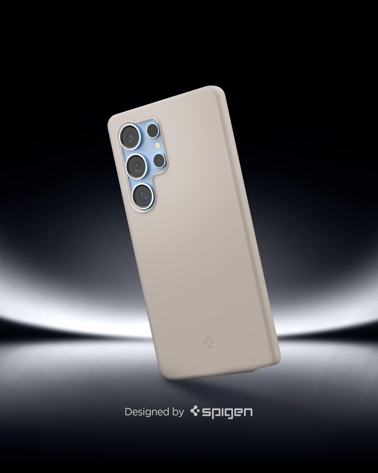 Spigen Silicone Fit Magfit Designed For Galaxy S25 Ultra Case [Qi2 Certified/Magnet For Galaxy] (2025) - Natural Titanium