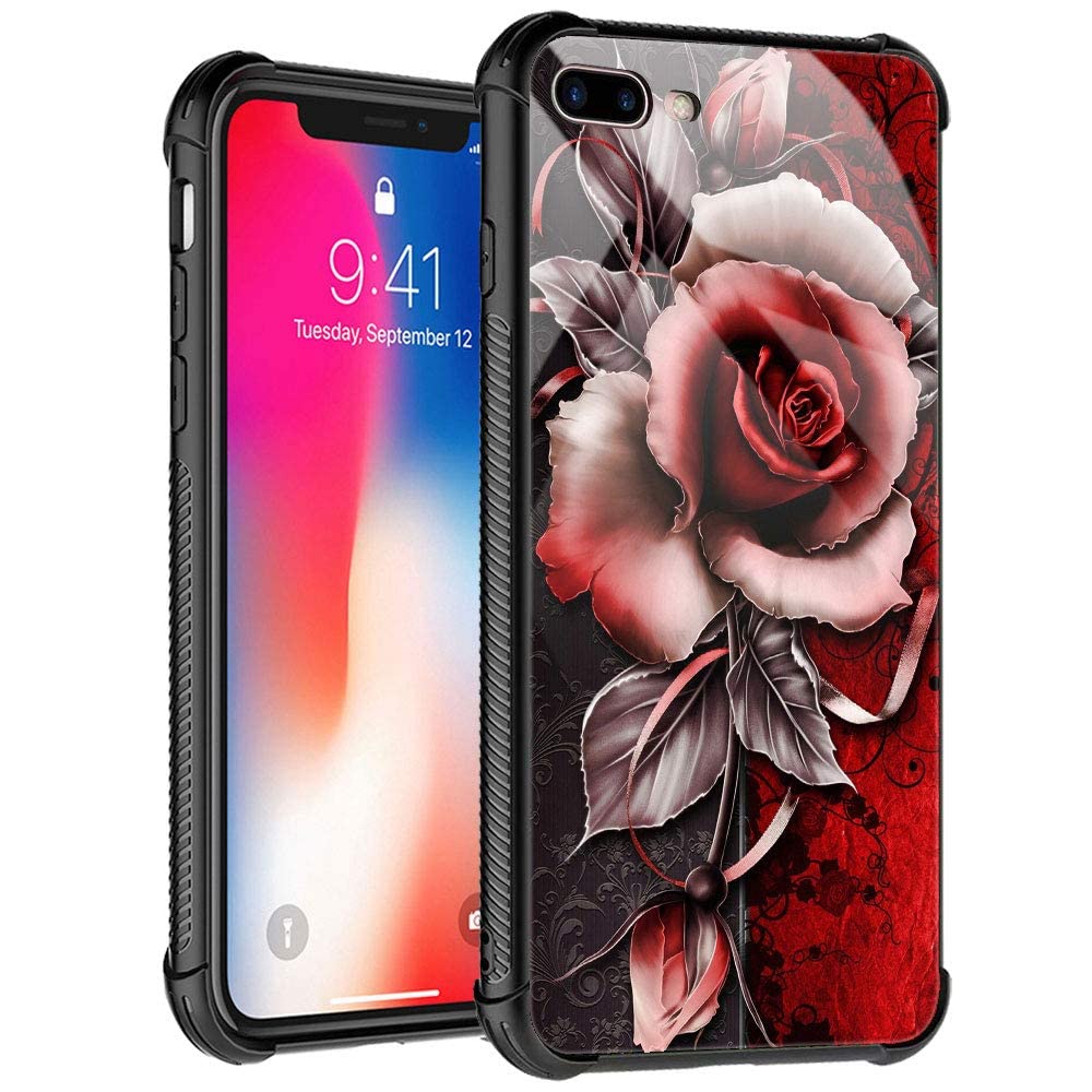 Tnxee Case Compatible With Iphone 8 Case, Fantasy Rose Case For Iphone Se 2020 Case For Girls Women Pattern Design Case For Ipho