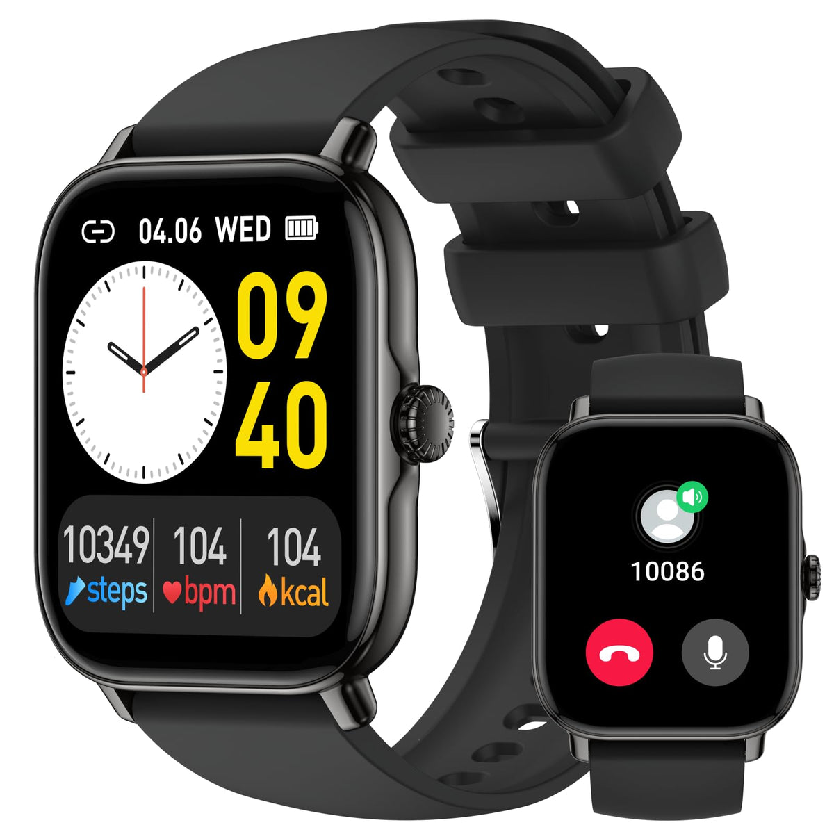 Leeyalan Smart Watch For Men Women (Answer/Make Calls/Ai Voice Control) 1.91'' For Android Phones Iphone Samsung Compatible Ip68
