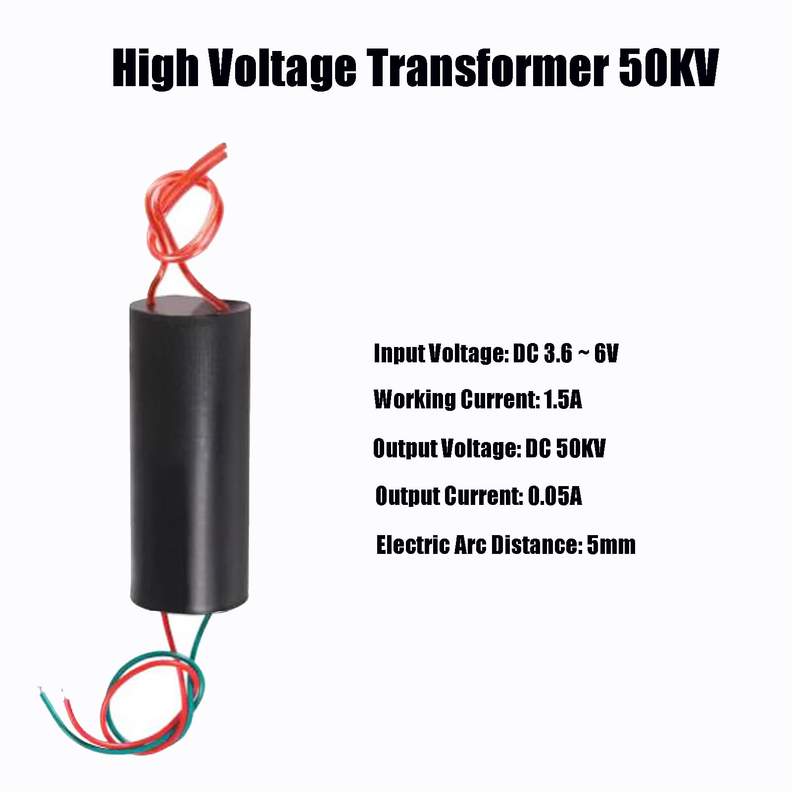 Aediko 2Pcs High Voltage Generator Transformer Dc 3.7V 6V To 50Kv Pulse Generator Inverter Super Arc Pulse Ignition Coil Module