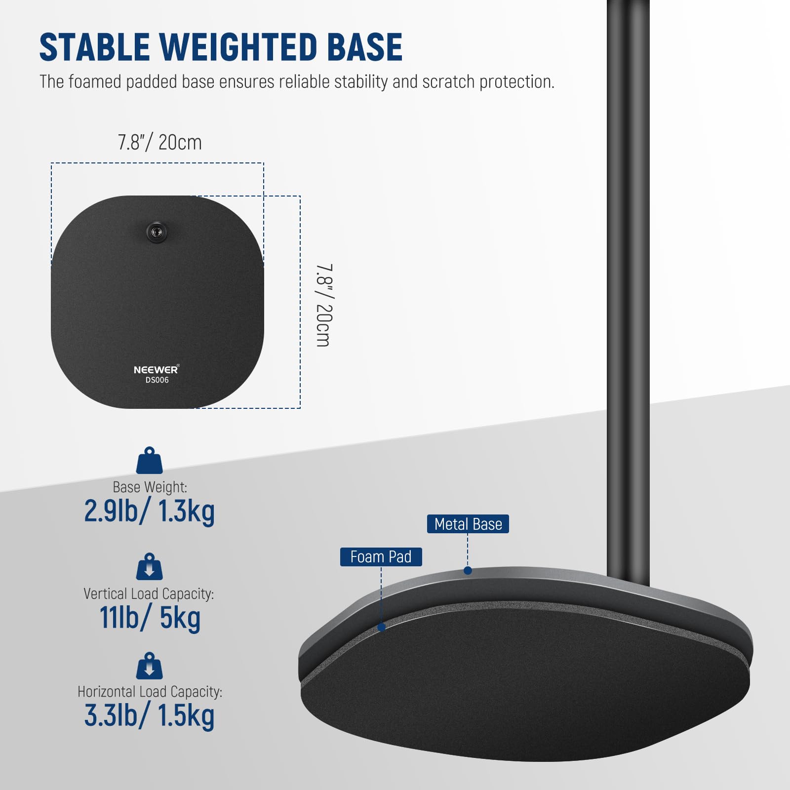 Neewer Tabletop Projector Stand Compatible With Xgimi Nebula Mevo, 16'' 35''/40 90Cm Floor Camera Stand With Phone Holder & Acti