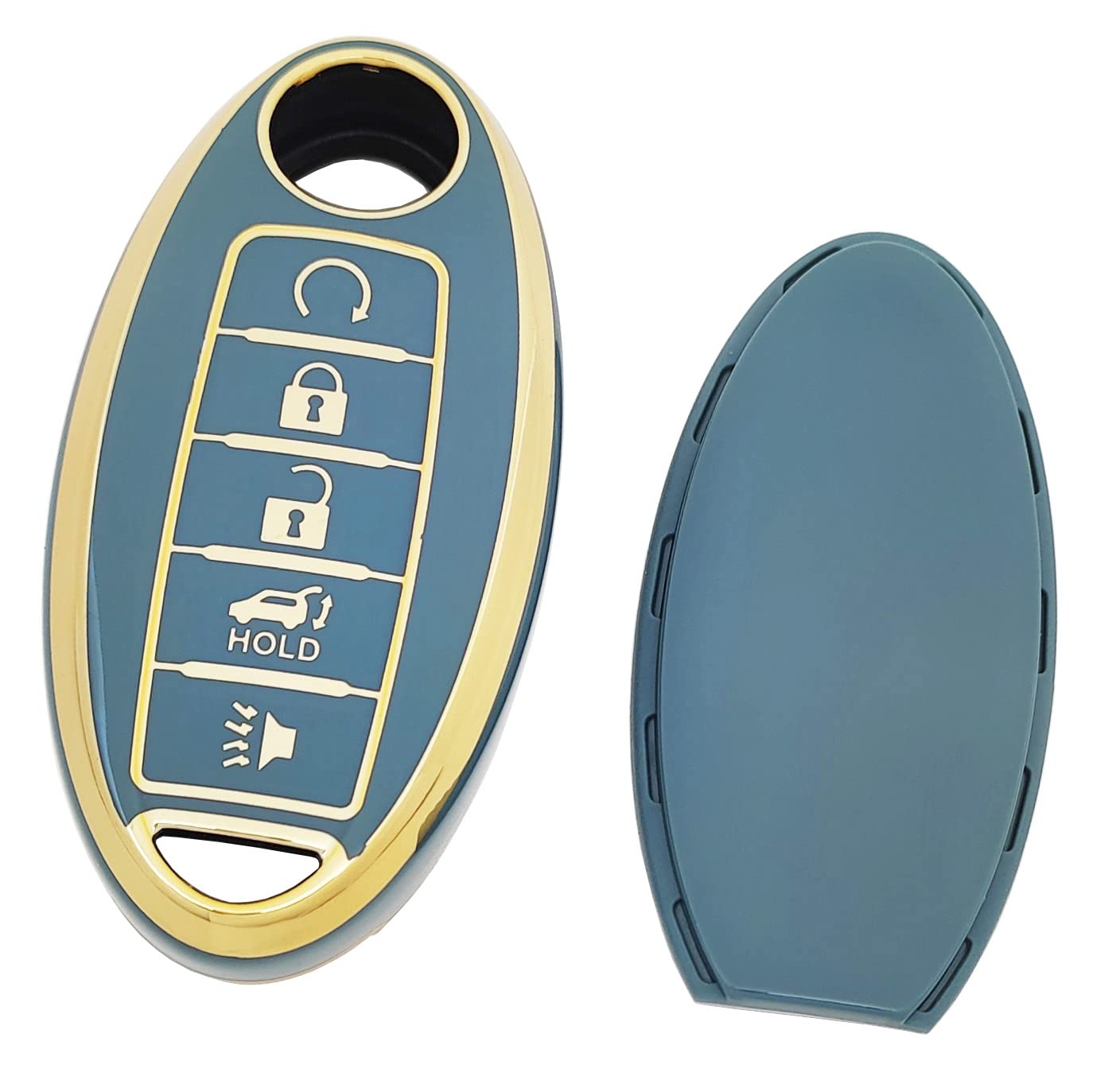 Vurbemes 360 Degree Soft Tpu Protector Key Fob Cover Case Compatible With Infiniti Jx35 Q50 Q60 Qx56 Qx60 Qx80 For Nissan Altima