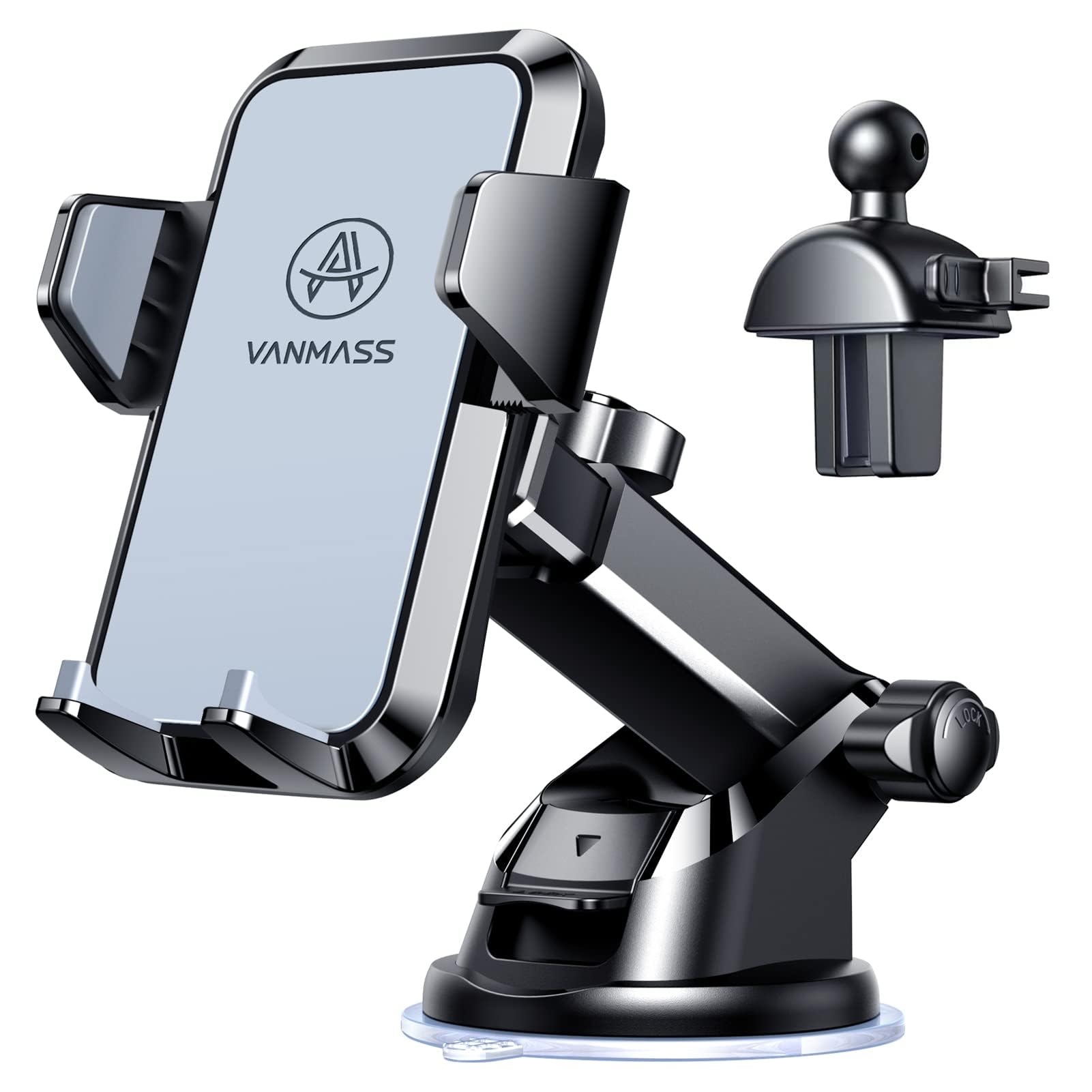 ?2025 Max Stable & Durable?Car Phone Holder Vanmass?Ultimate Military-Grade Suction?Cell Mount Truck Stand Cradle For Dashboard 