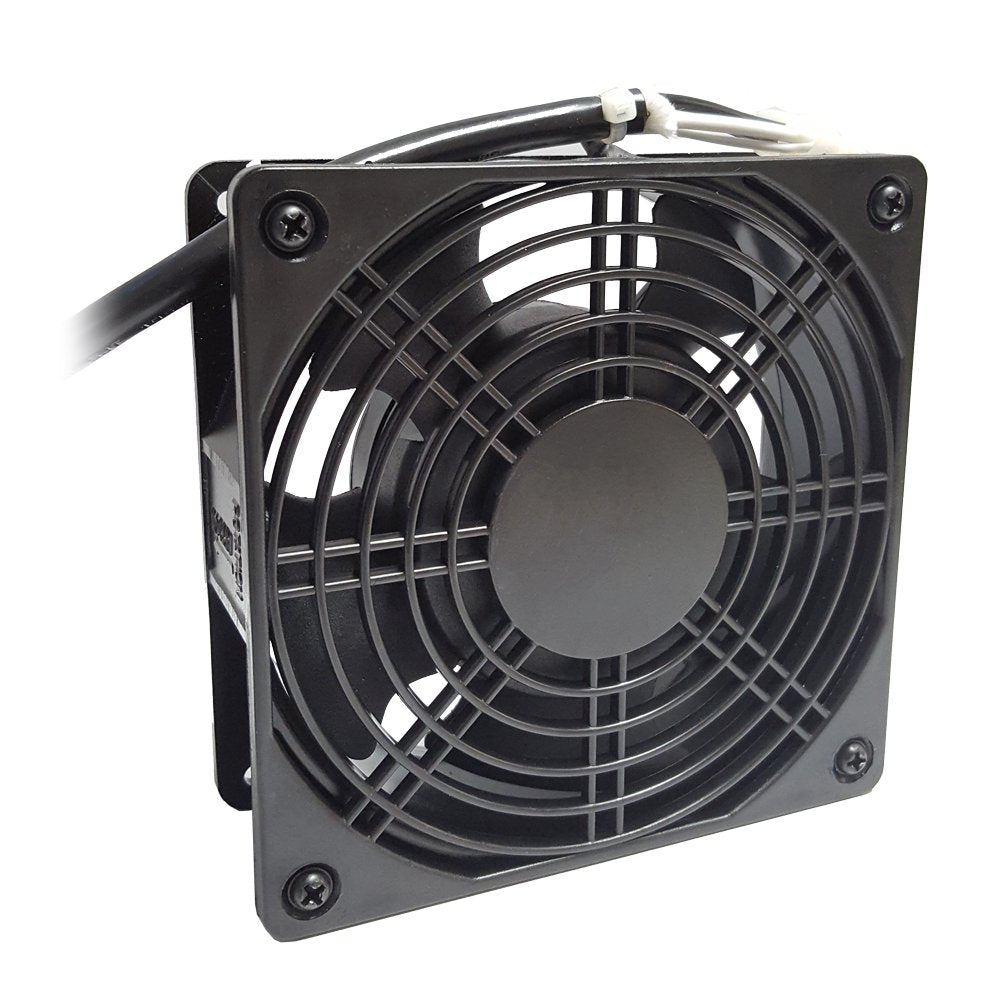 Quest Manufacturing 4 Square Fan, 80 Cfm, Black (F04-1080)