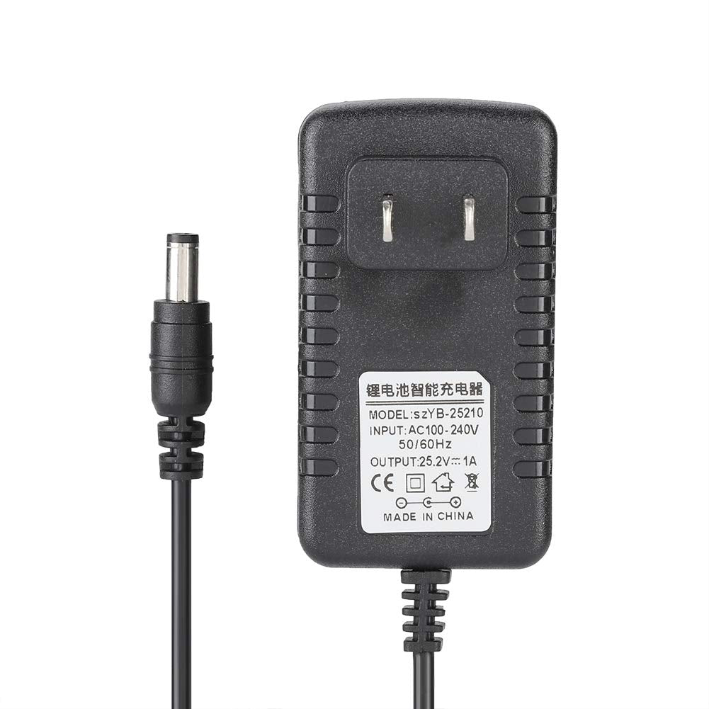 Li Ion Charger Adapter 25.2V/1A Fast Charging Li Ion Charger Adapter With Multi Level Protections(Us)