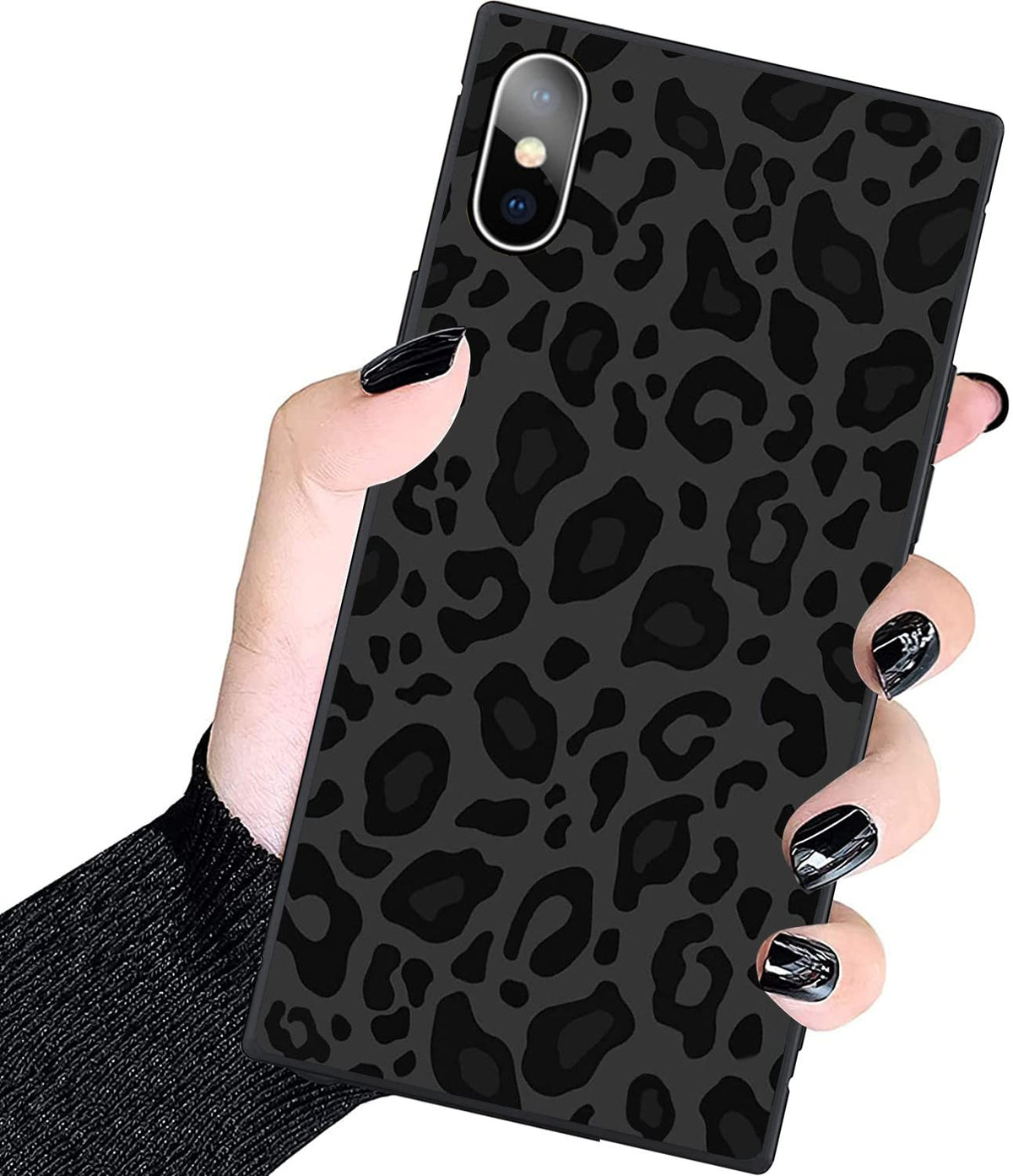 Luxury Square Case For Iphone Xs Max,Fashion Elegant Square Case For Women Girls,Hard Pc+Soft Silicone Case Is Shock Proof And S