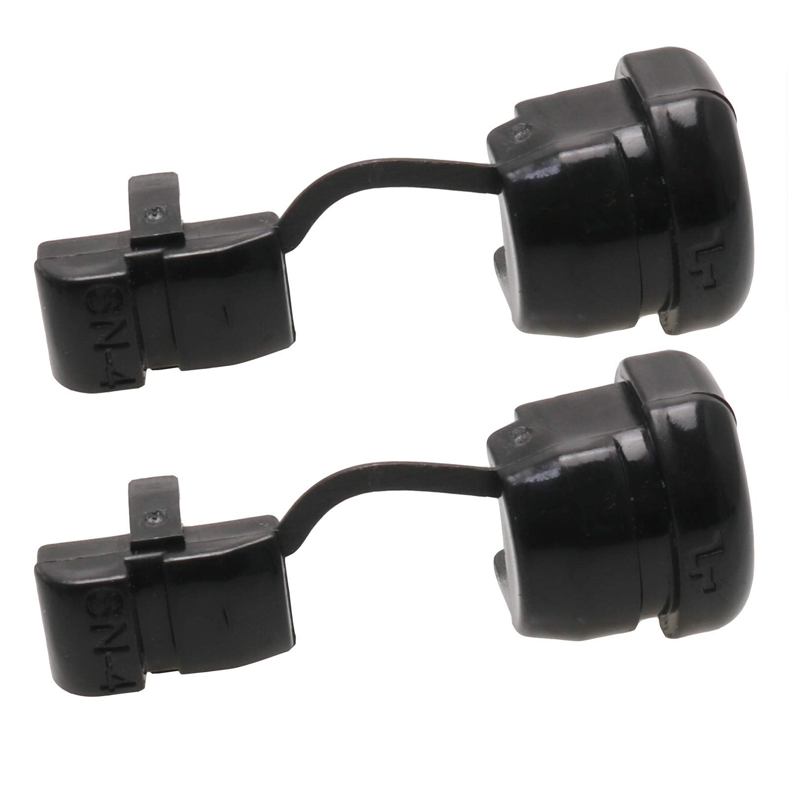 Hj Garden 10Pcs Wire Cover Round Cable Wire Strain Relief Bush Grommet Round Strain Relief Bushing Electric Cable Protection Cor