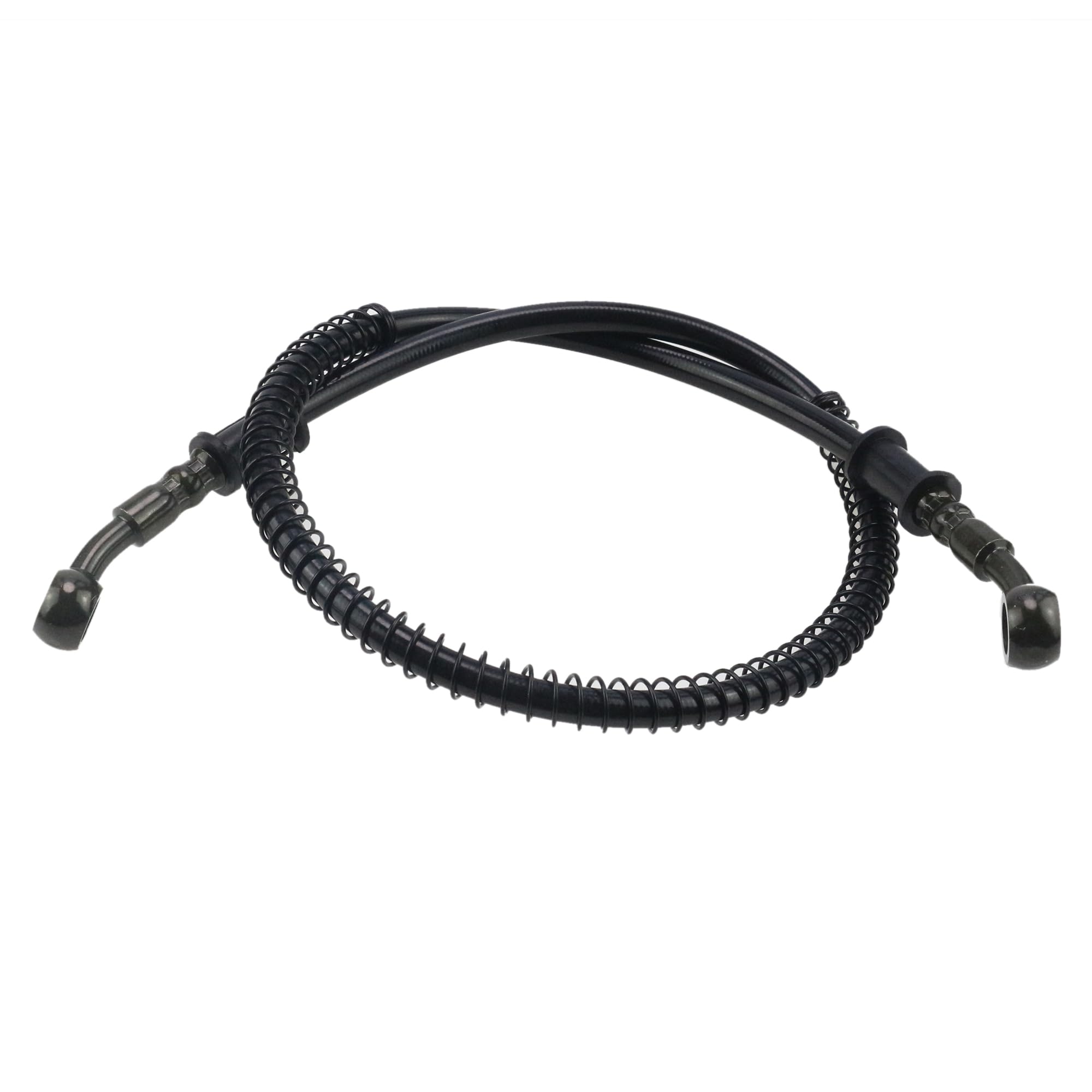 Pro Bat Braided Hydraulic Brake Hose Line Pipeline For Chinese Gy6 Scooter Atv Dirt Bike Go Kart 10Mm Banjo Ends, Black
