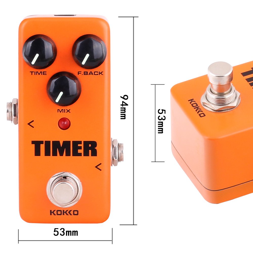 Guitar Mini Effects Pedal Timer   Digital Delay Effect Sound Processor Portable Accessory For Guitar And Bass, Exclude Power Ada