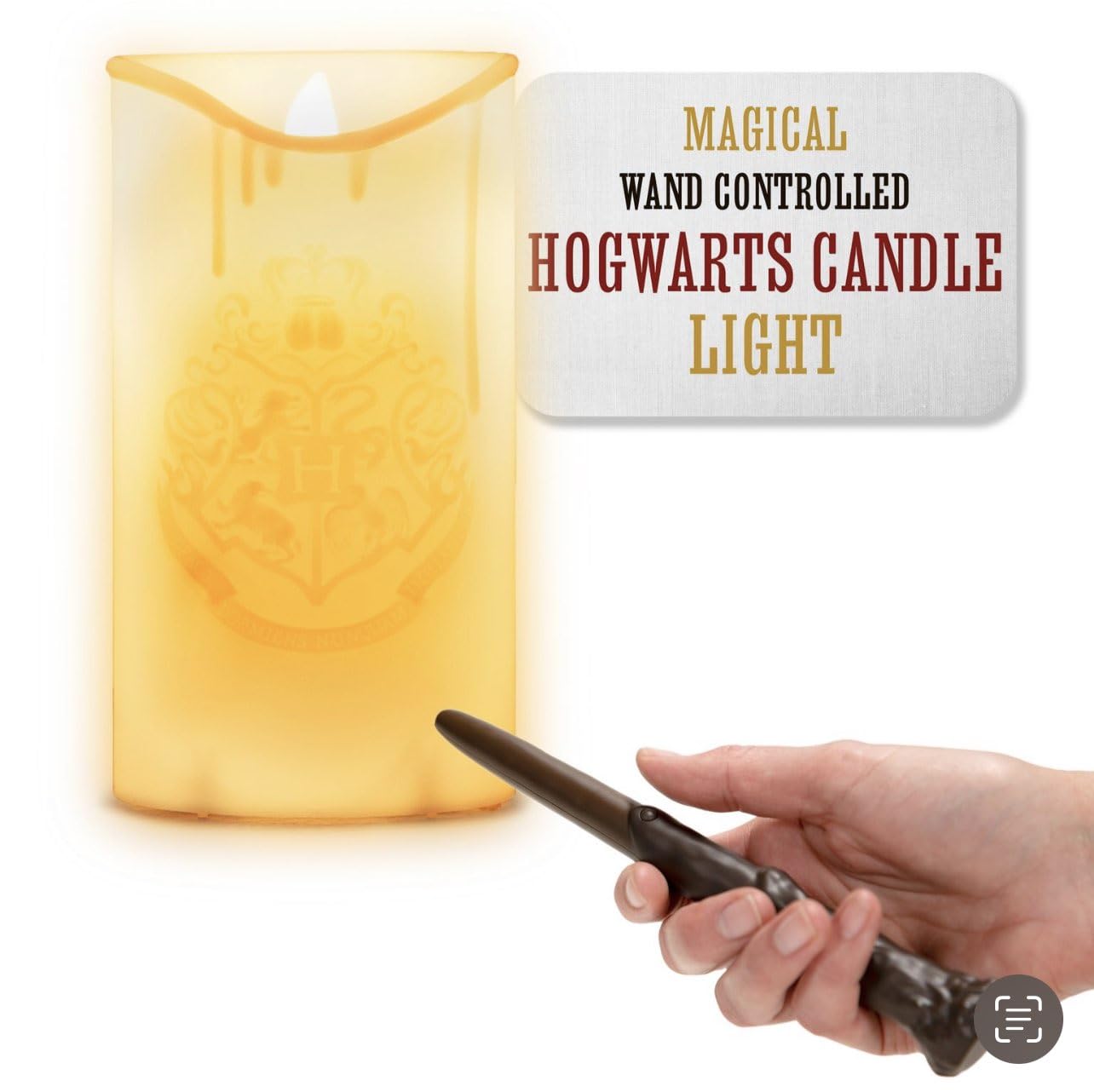 Paladone Harry Potter Hogwarts Led Candle With Wand Remote   Officially Licensed Wizarding World Merchandise, Great Hall Battery