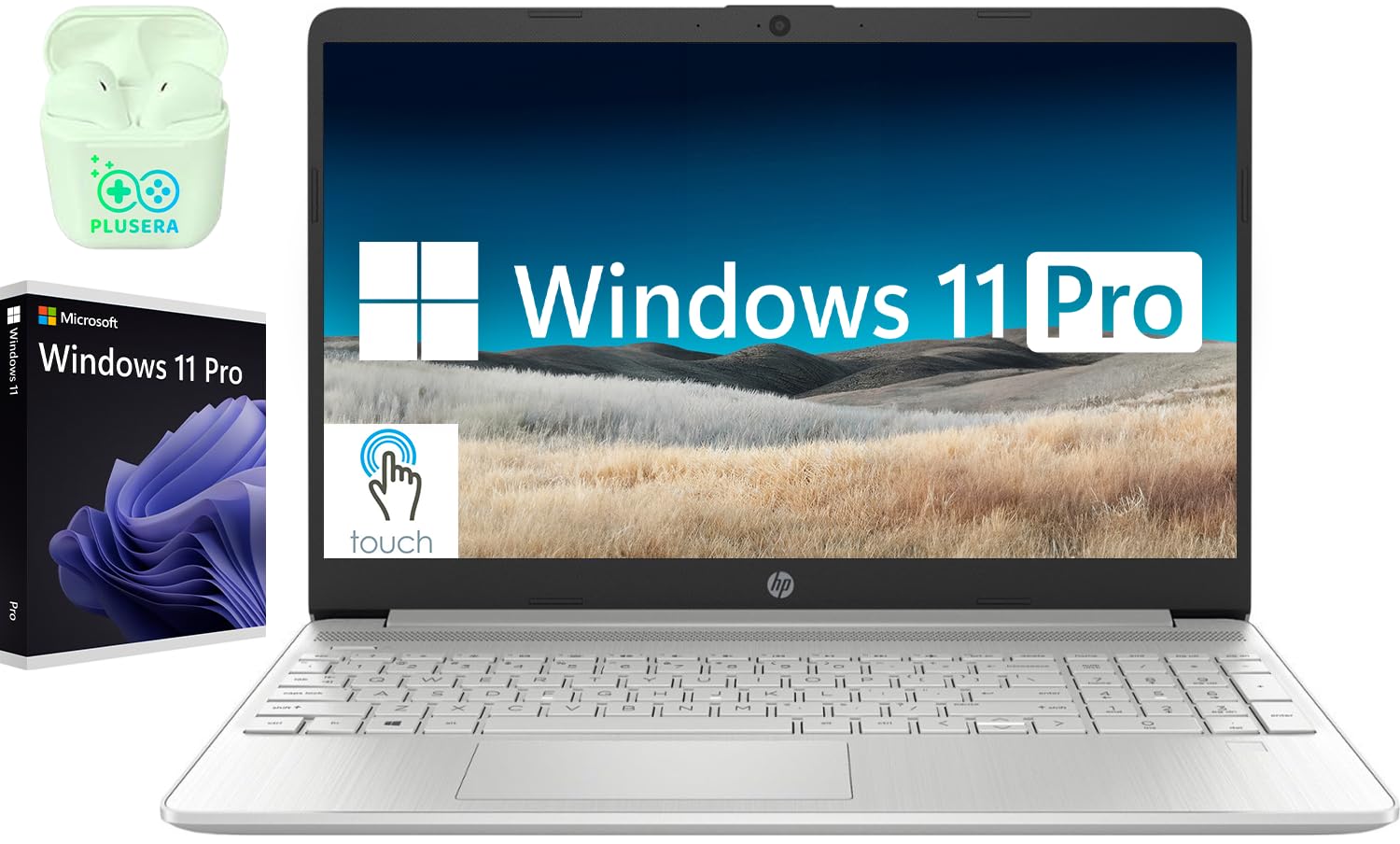 Hp 15.6'' Touchscreen Laptop Computer, Windows 11 Pro Laptop 32Gb Ram 1Tb Ssd, Intel Core I7-1255U Processor, Fhd 1920X1080 Ips 