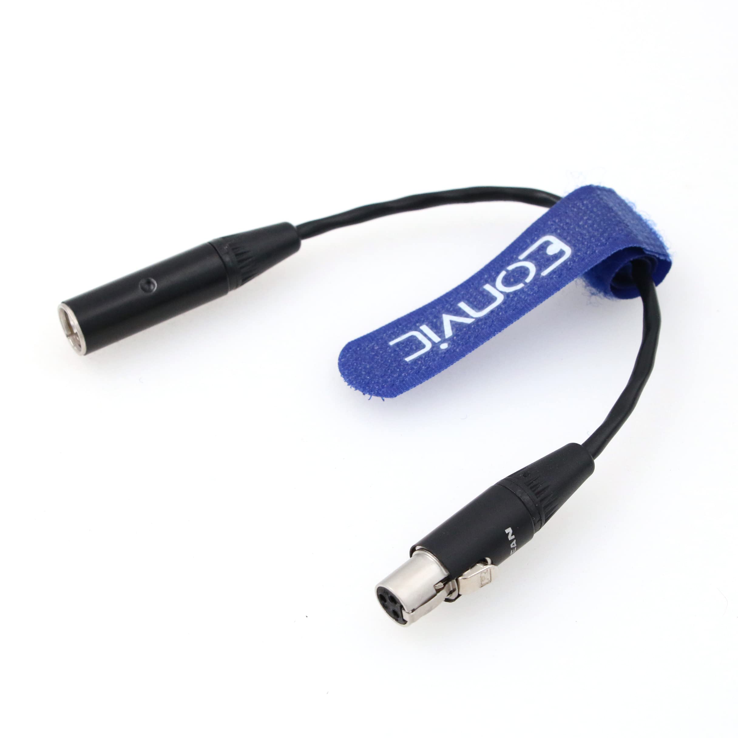 Eonvic Ta3F Mini Xlr 4Pin Ta4M To Mini 3Pin Xlr Ta3F Female Microphone Adapter Cable For Akg Bodypack Pt40, Pt60, Pt80, Shure Wl