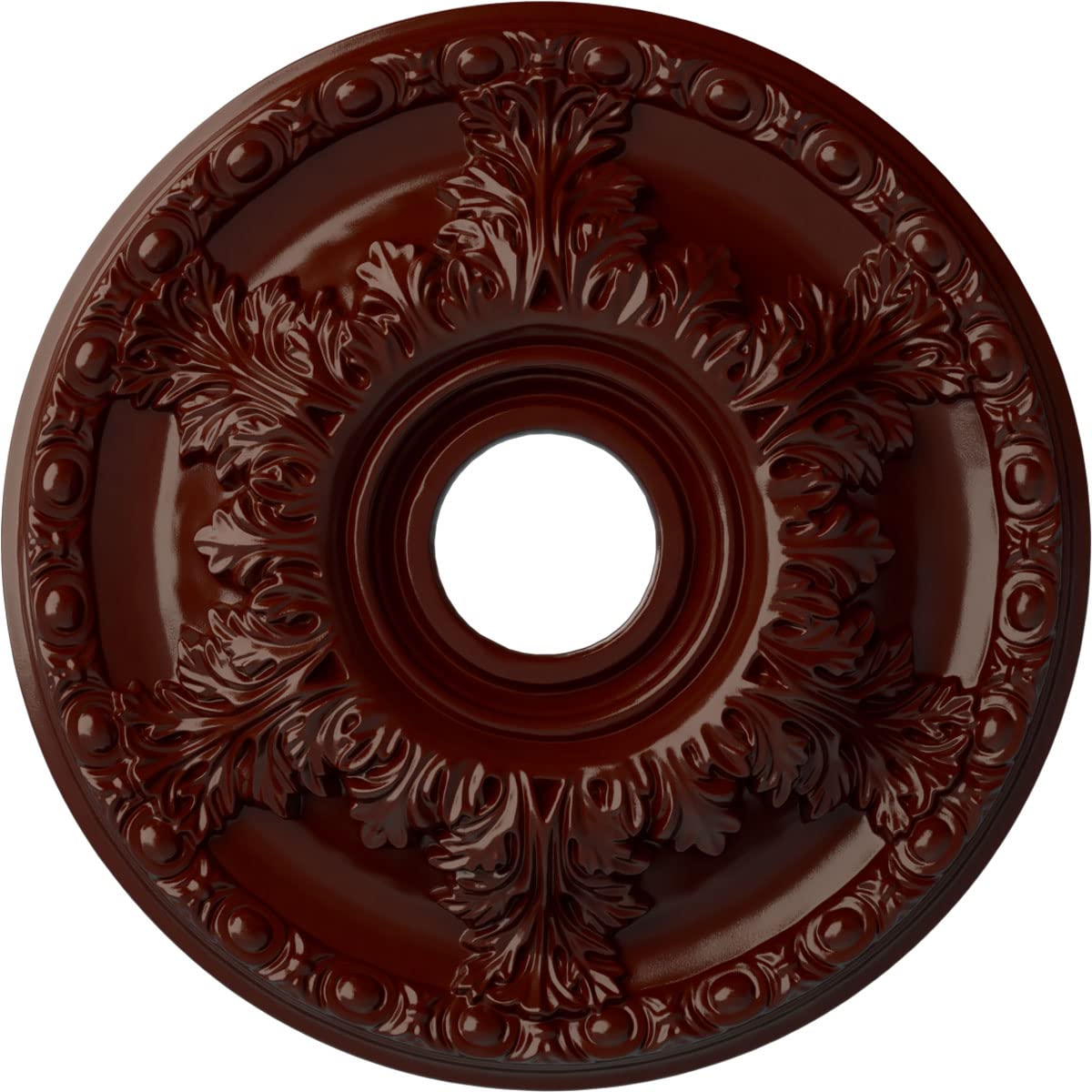 Ekena Millwork CM18GABMF Granada Ceiling Medallion, Brushed Mahogany