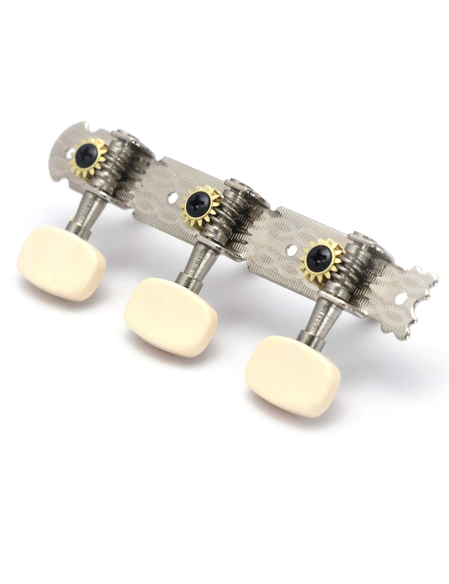 Metallor 3 On A Plank Guitar Tuning Pegs Chrome Plated Machine Heads Tuning Keys Tuners Single Hole For Classical Guitar 3L 3R.