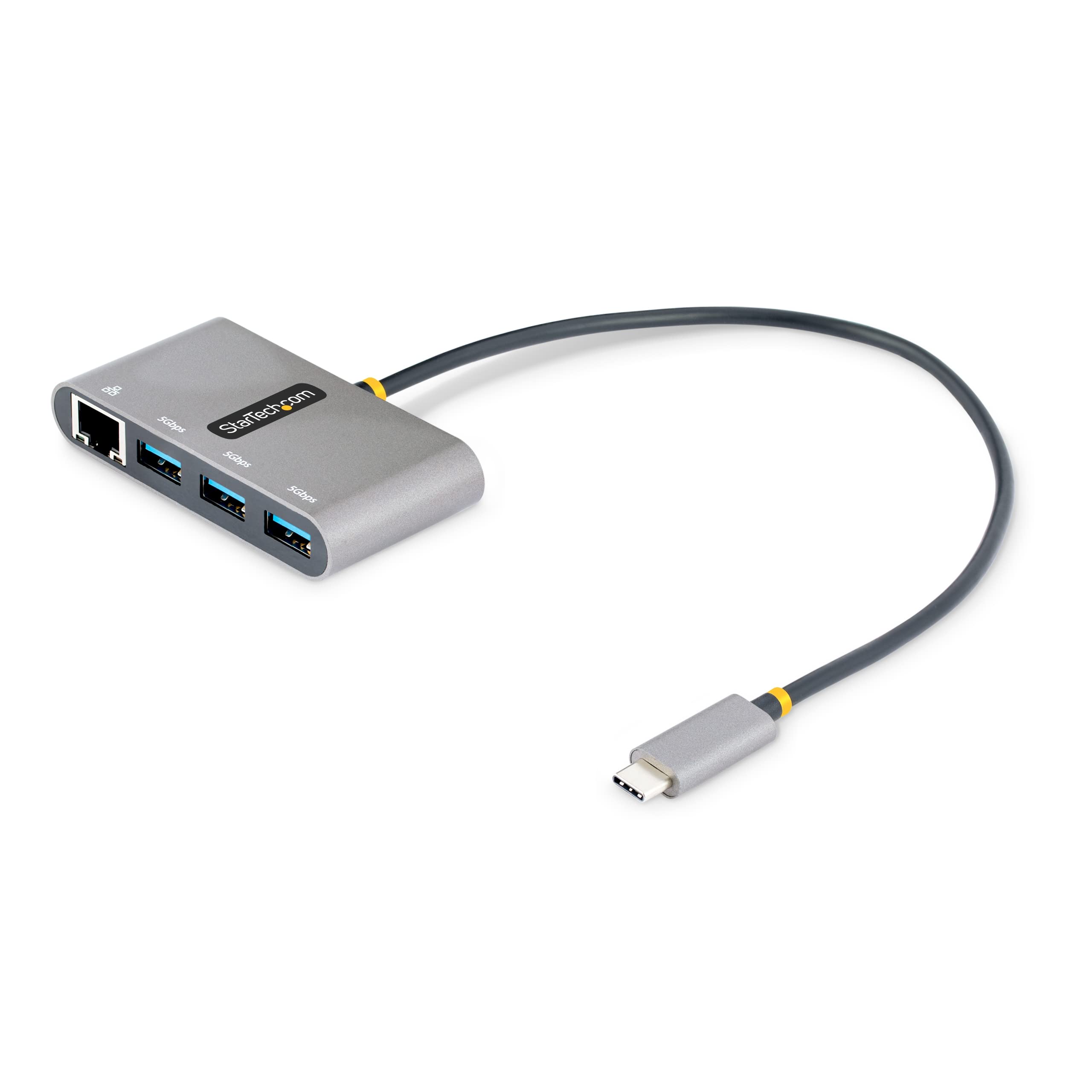 3 Port Usb C Hub W/Gb Ethernet