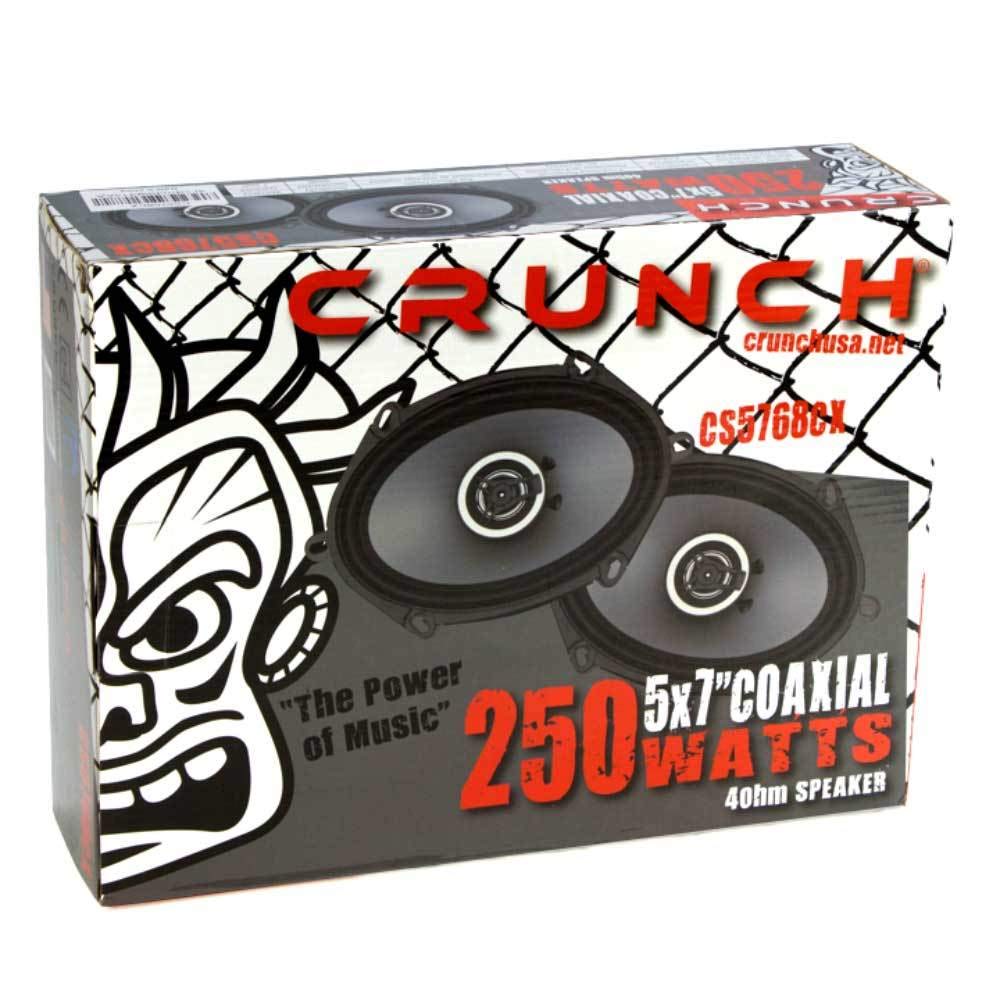 Crunch 5X7'' 6X8'' Coaxial Speaker 250W Max