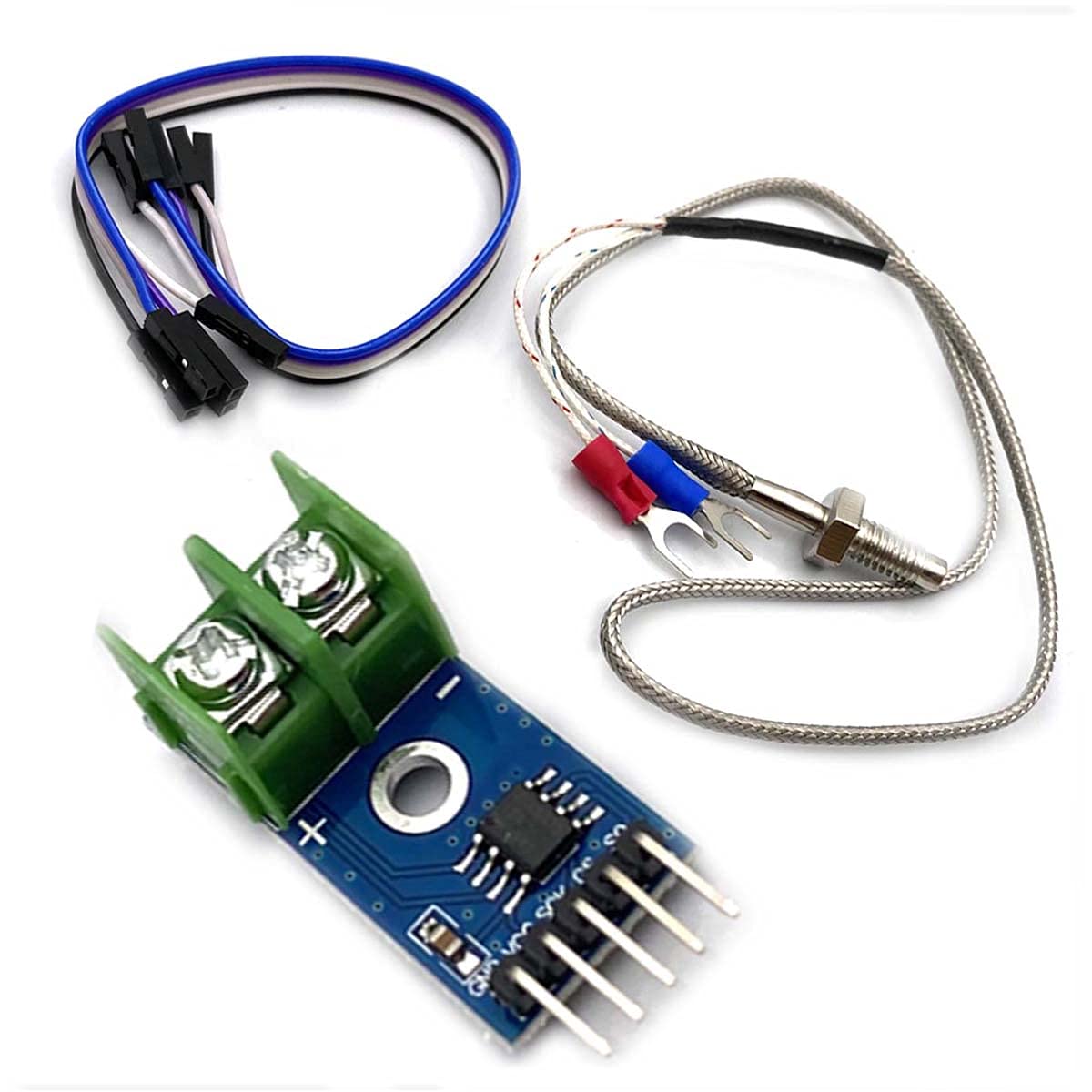 Kiro&Seeu Dc 3 5V Max6675 Module + K Type Thermocouple Temperature Sensor Thermocouple Sensor Set M6 Screw Compatible With Ardui