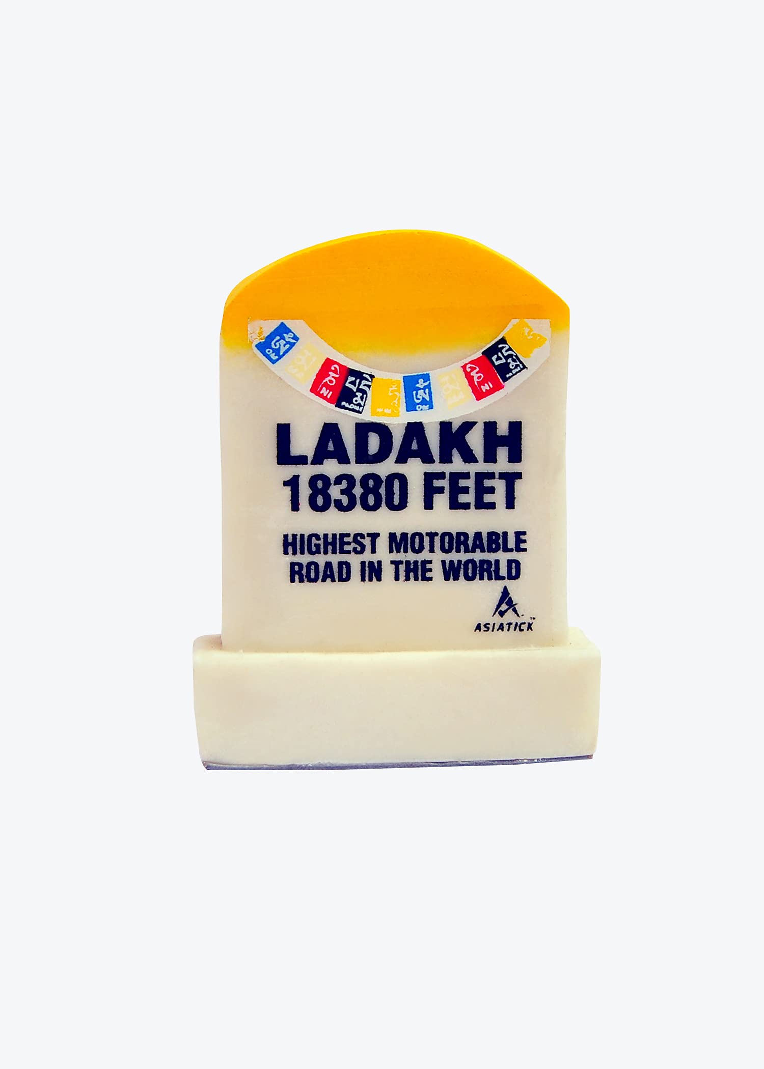 Asiatick Car Dashboard Idol  Milestone For Car Ladakh Flag For Skoda Superb