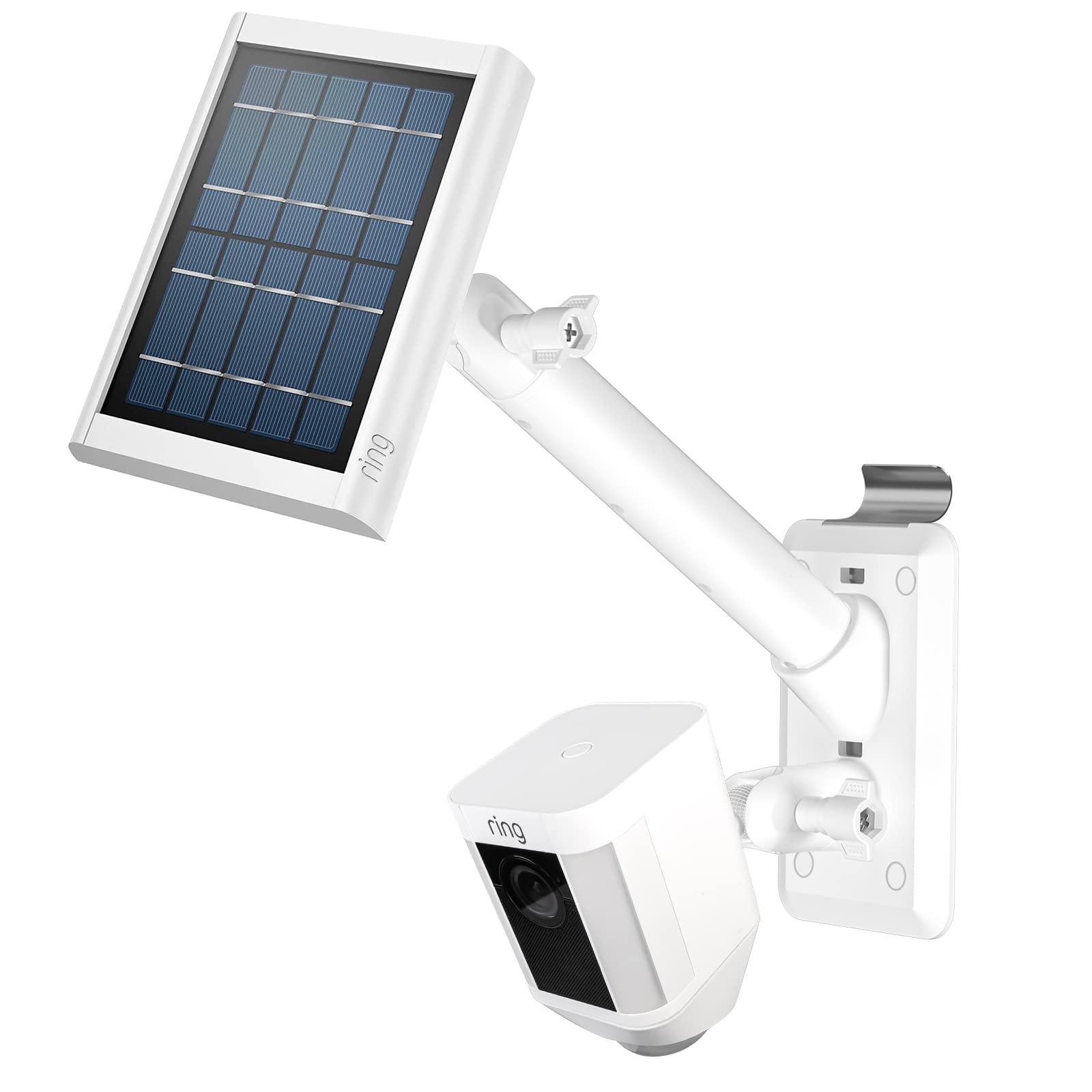 Holaca 2 In 1 Vinyl Siding Clips For Ring Solar Panel Spotlight Cam Battery And Stick Up Cam Battery, Hanger Hooks Siding Mount