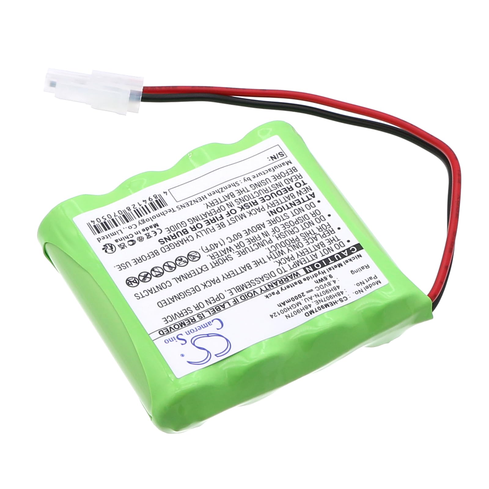 Vintrons 4.8V Battery For Omron Hem 907Xl, Hem 907, Mgh00124, 48H907N, 48H907N Au, 48H907Ne