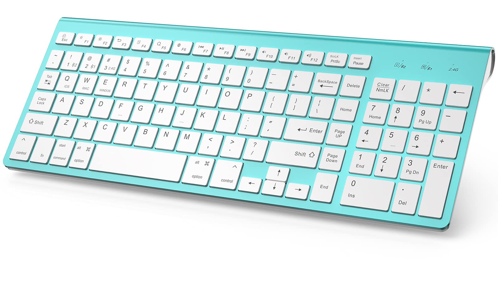 J Joyaccess Bluetooth Wireless Keyboard, Mac Compatible Keyboard, Multi Device Wireless Keyboard For Laptop, Android, Windows, I