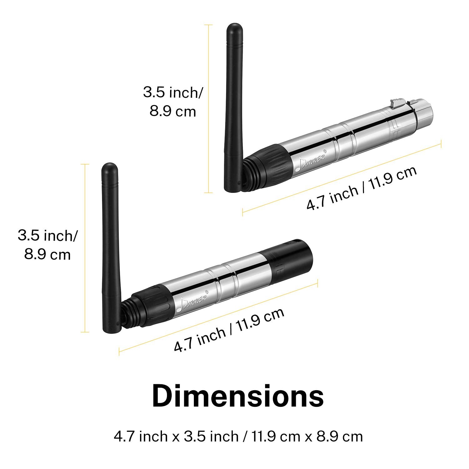 Donner Dmx512 Wireless 3 Receivers With Light Dome & 1 Transmitter Stage Lighting Control For Led Stage Disco Party Bar Lighting