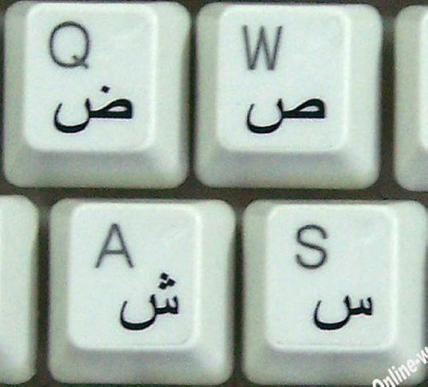 Arabic Stickers For Keyboard With Black Letters Transparent For Computer Laptops Desktop