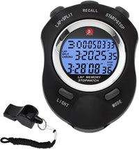 Stop Watch Back Light Timer for Sports,10 Lap Stopwatches with ...