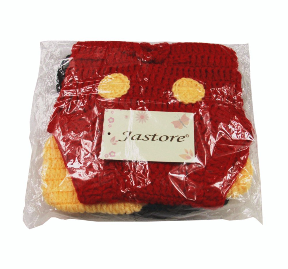 Jastore Photography Prop Baby Costume Cute Crochet Knitted Hat Cap Girl Boy Diaper Shoes Mouse