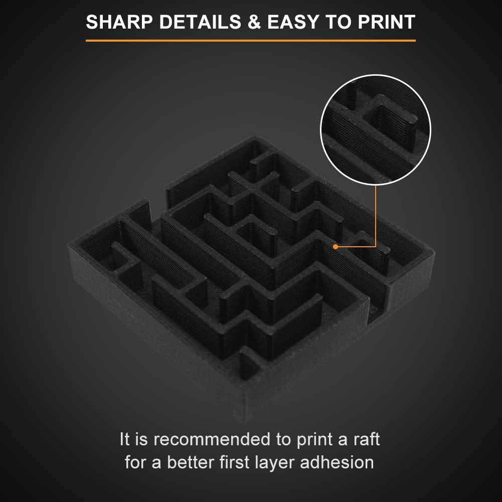 Overture Carbon Fiber Filament 1.75Mm, Pla Roll 1Kg Spool (2.2Lbs),Dimensional Accuracy +/  0.05 Mm,Fit Most Fdm Printer (Carbon