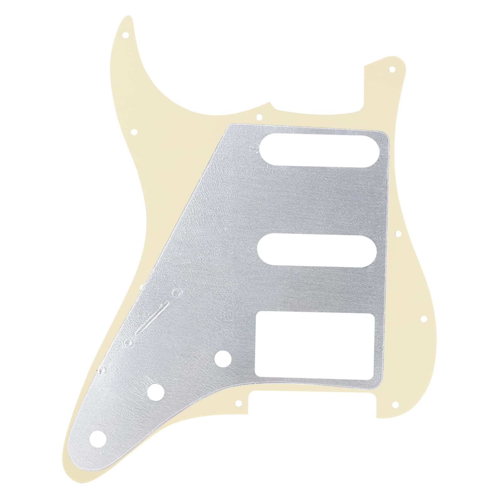 Banworks 3 Ply Strat Hss Pickguard 11-Hole Electric Guitar Pickguard Ssh Scratch Plate For Usa/Mexican Fender Modern Style Stand