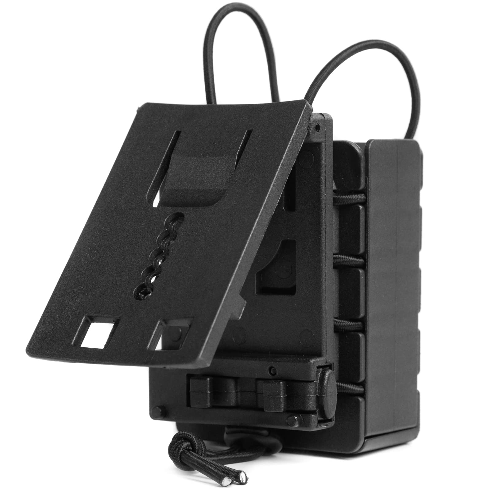 Polymer Radio Holster Molle Walkie Talkie Holder Tactical Duty Belt Radio Case Two Way Radio Pouch For Baofeng Uv5R 888S F8Hp Kenwood Icom Hyt Arcshell Retevis Apx 6000 (2.9' L X 2.6' W X 4.1' H)