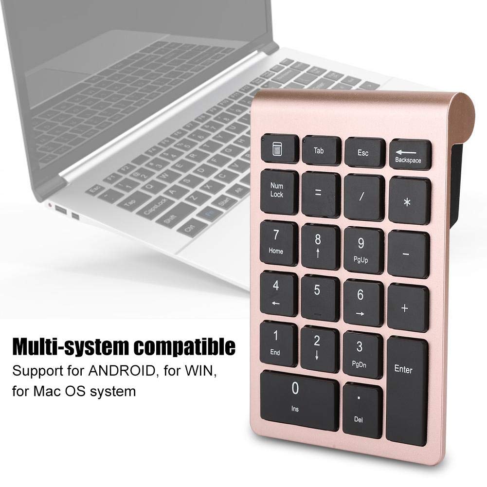 Numeric Keypad, 22 Keys Numeric Keypad With Usb Receiver For Laptop, Desktop, Computer, Pc Compatible With Android, Windows, Os.