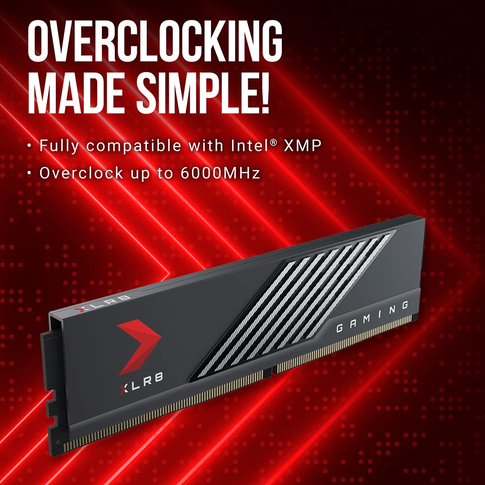 Pny 32Gb(2X16Gb) Xlr8 Ddr5 6000Mhz Cl40 Desktop Memory Kit