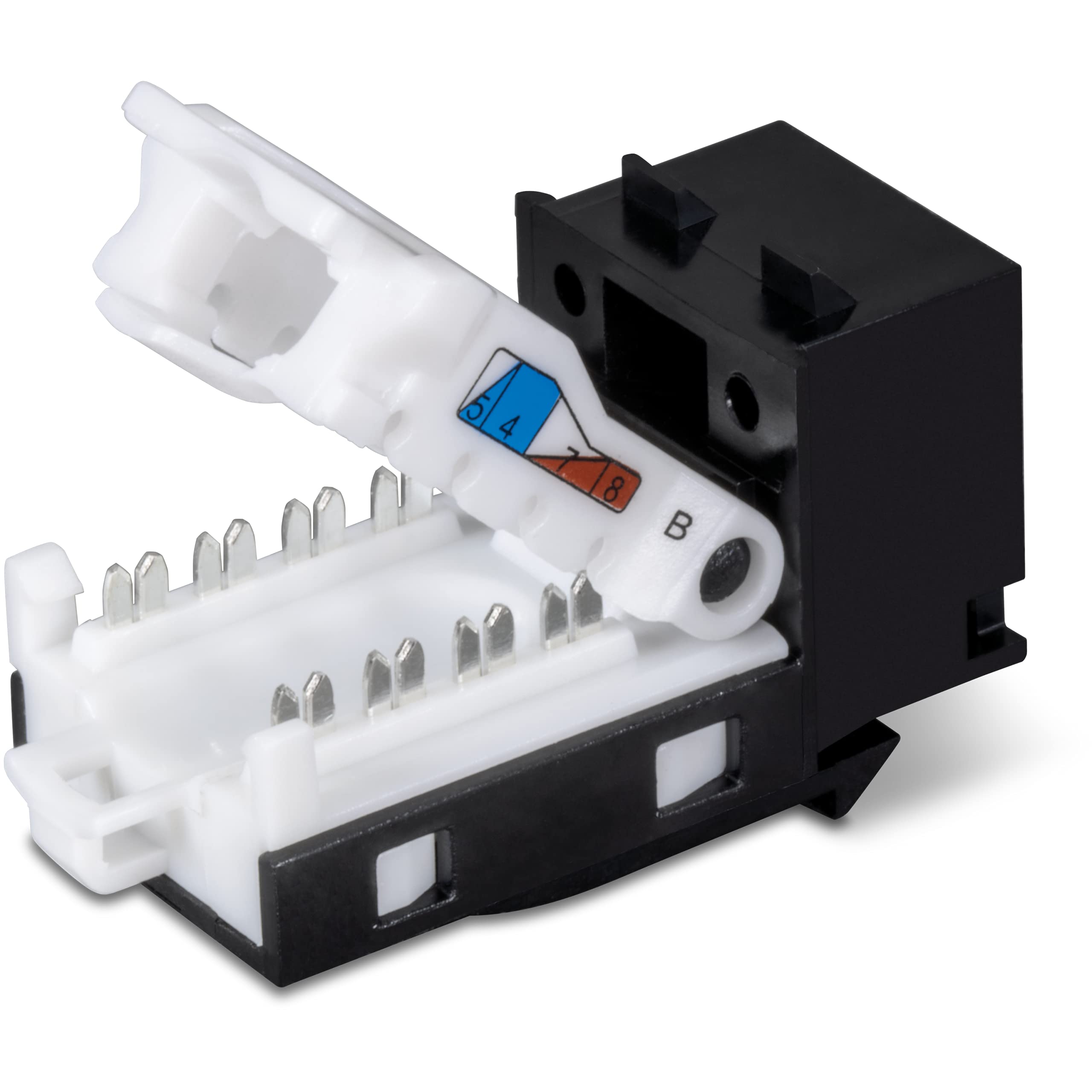 Trendnet Cat6 Rj45 Keystone Jack 50 Pack Bundle, Compatible With Cat5,Cat5E,Cat6 Cabling, Recommended Use With The Tc Kp24, Tc Kp48 Or Tc Kp12V (Sold Separately), Black,Tc K50C6Bk