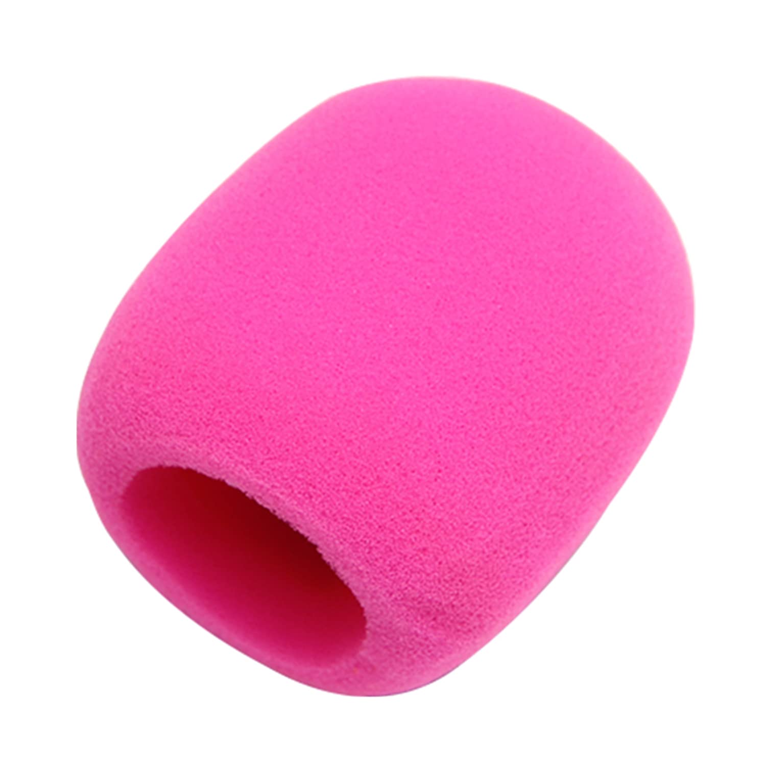 Fielect 2Pcs Microphone Covers Foam Mic Cover Handheld Microphone Windscreen Shield Mic Foam Filter Pink For Ktv Broadcasting