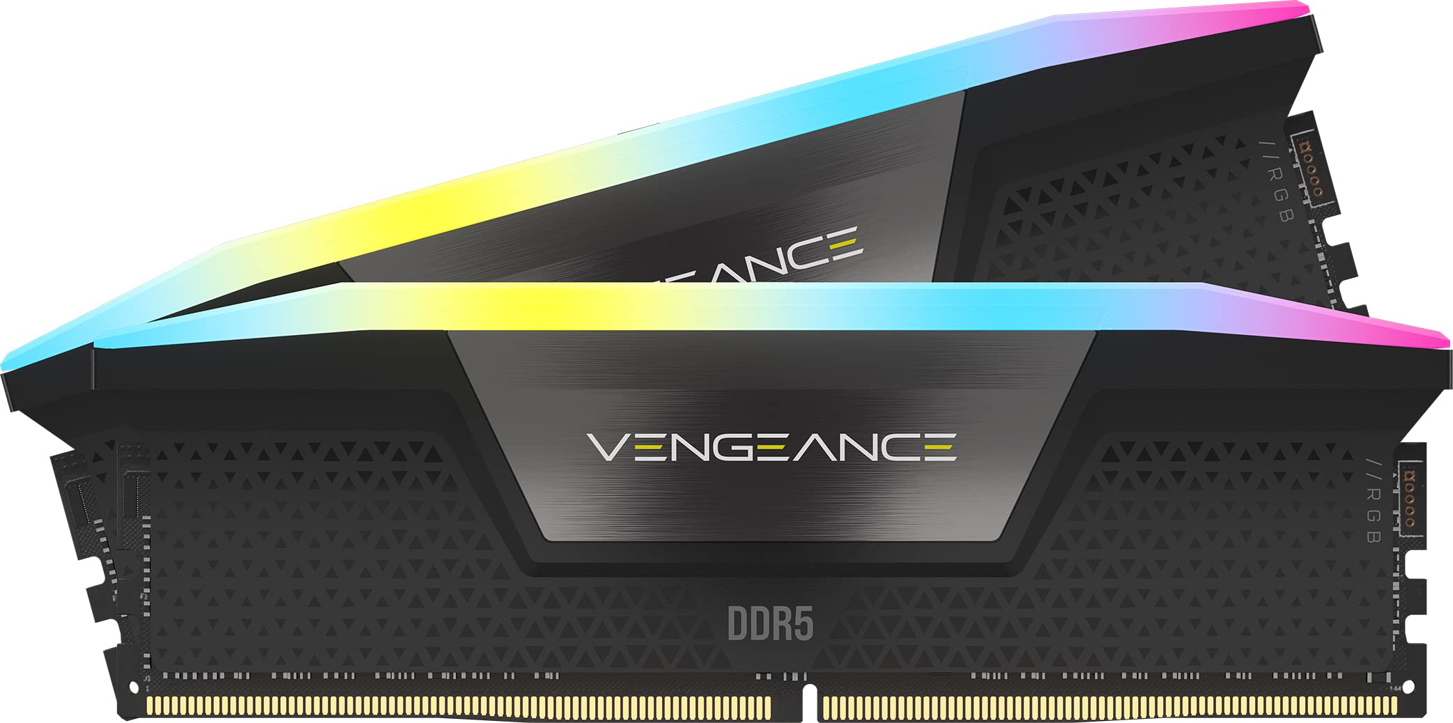 CORSAIR VENGEANCE RGB DDR5 RAM 96GB (2x48GB) 5200MHz CL38 Intel XMP iCUE Compatible Computer Memory - Black (CMH96GX5M2B5200C38)