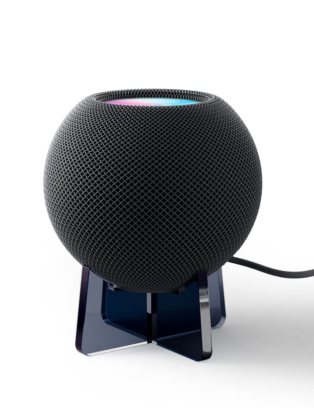 Acrylic Stand For Homepod Mini, Homepod Stand Holder,Safe Stable Mount Protects Homepod Mini Speaker (Transparent Black)