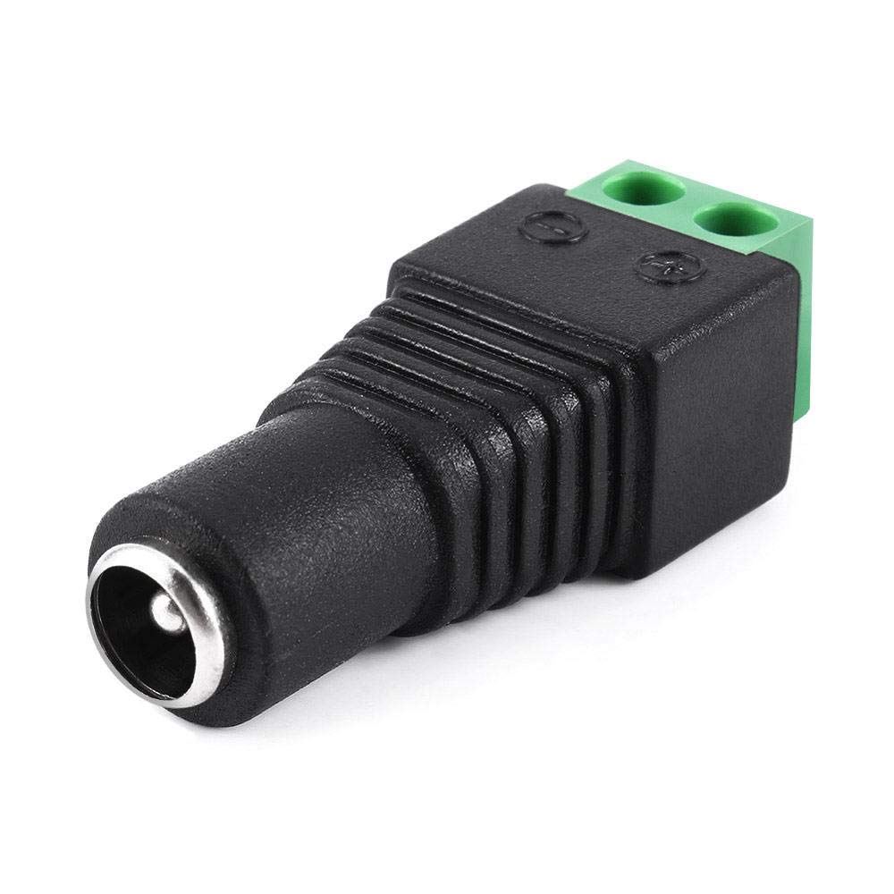 Cmple Female 2.1 x 5.5mm DC Power Plug Jack Adapter Connector for CCTV